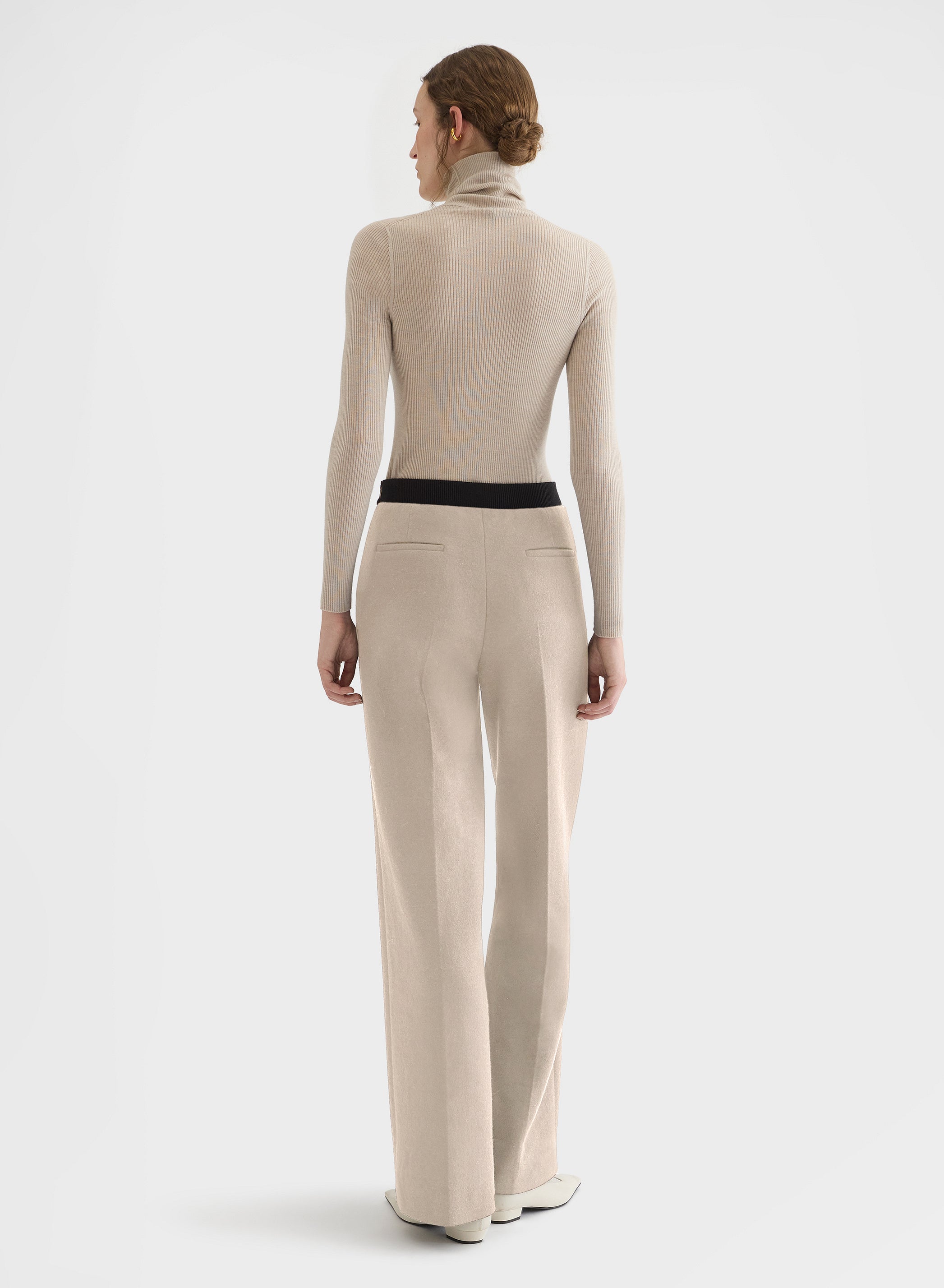 B-JERSEY DOUBLE FACE NEW YORK STRAIGHT PANTS
