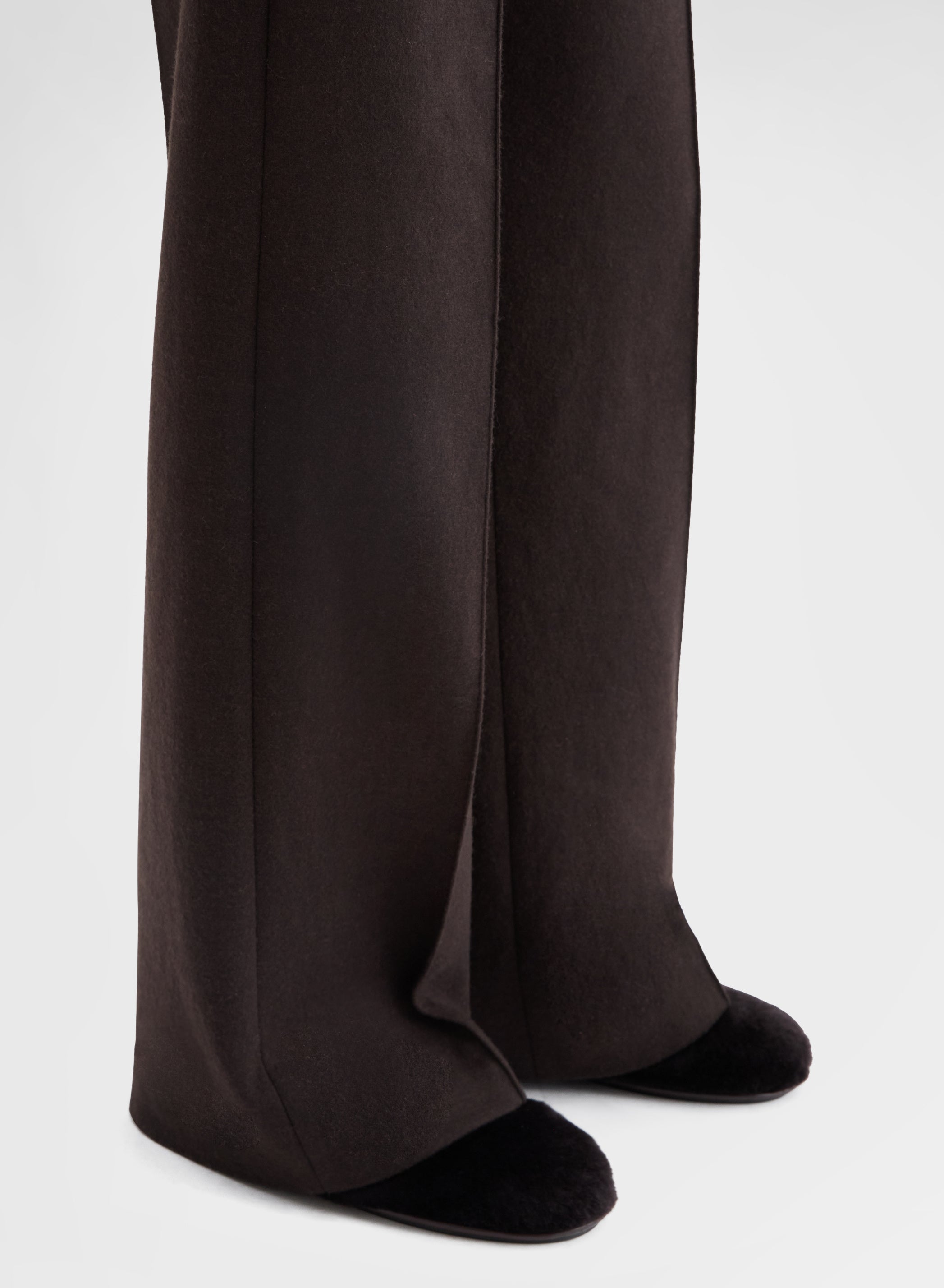 NEW YORK STRAIGHT PANTS B-JERSEY DOUBLE FACE CHOCOLATE