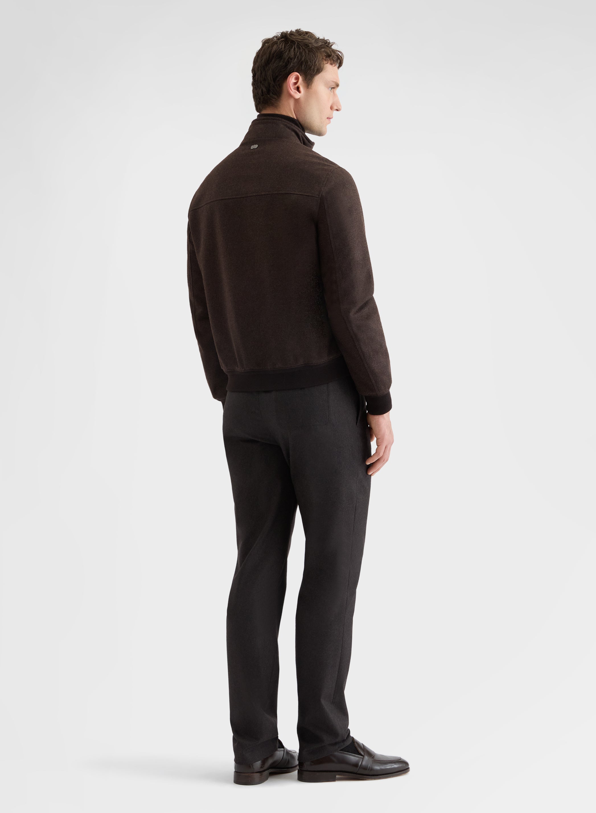 RAINWEAVER CASHMERE HIGH NECK BOMBER
