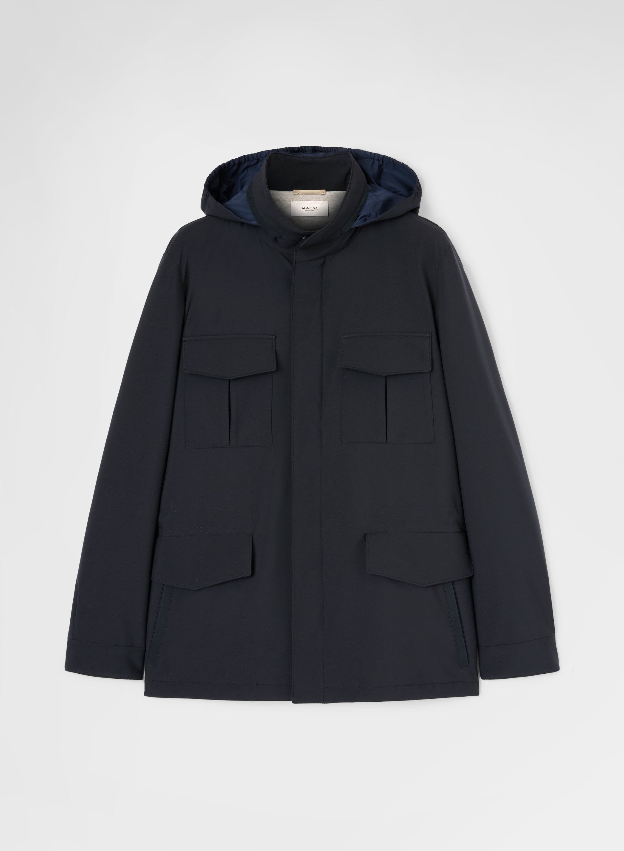 NYLON TECH TWILL FIELD JACKET NAVY