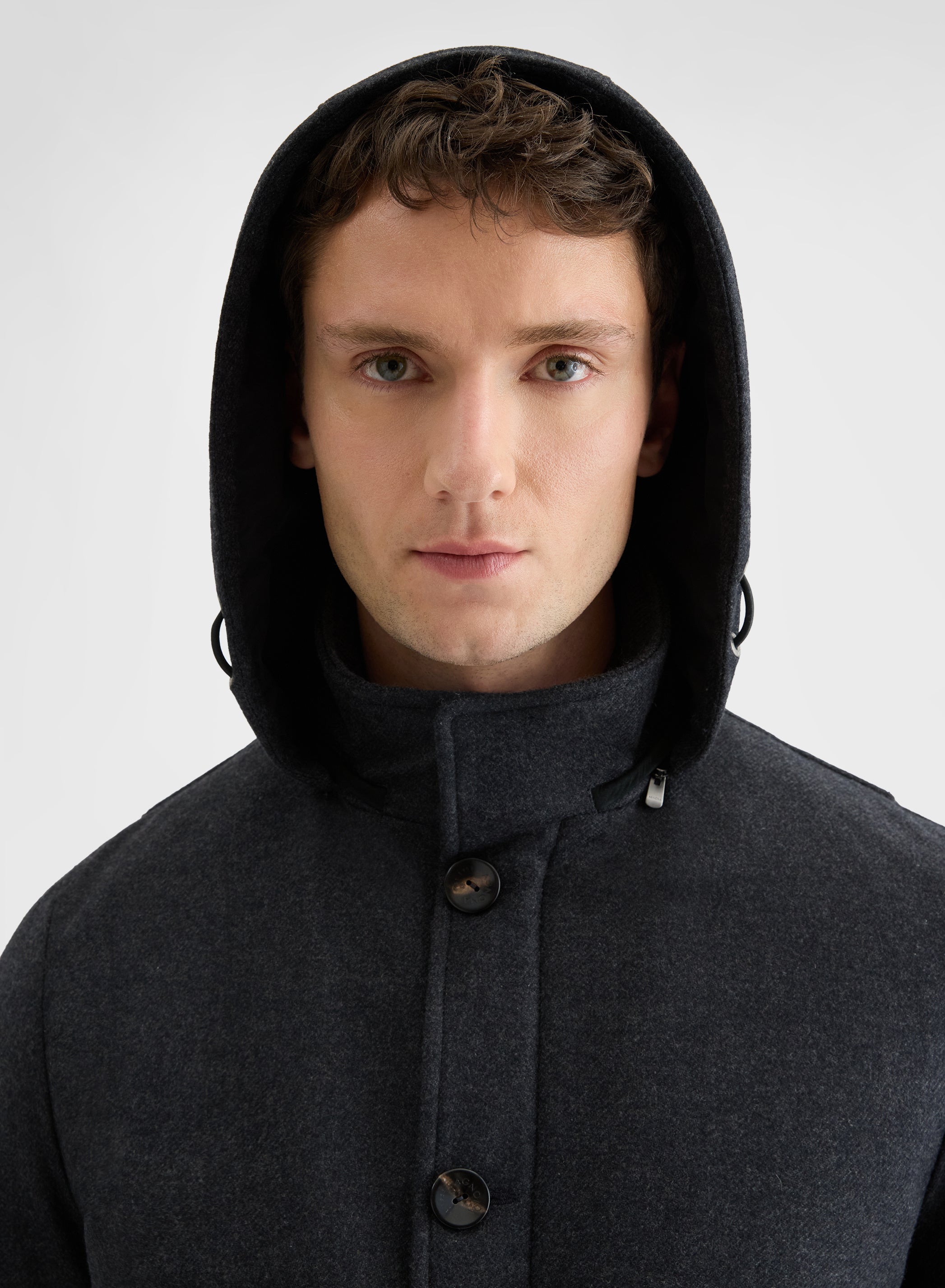 RAINWEAVER CASHMERE FIELD JACKET CHARCOAL