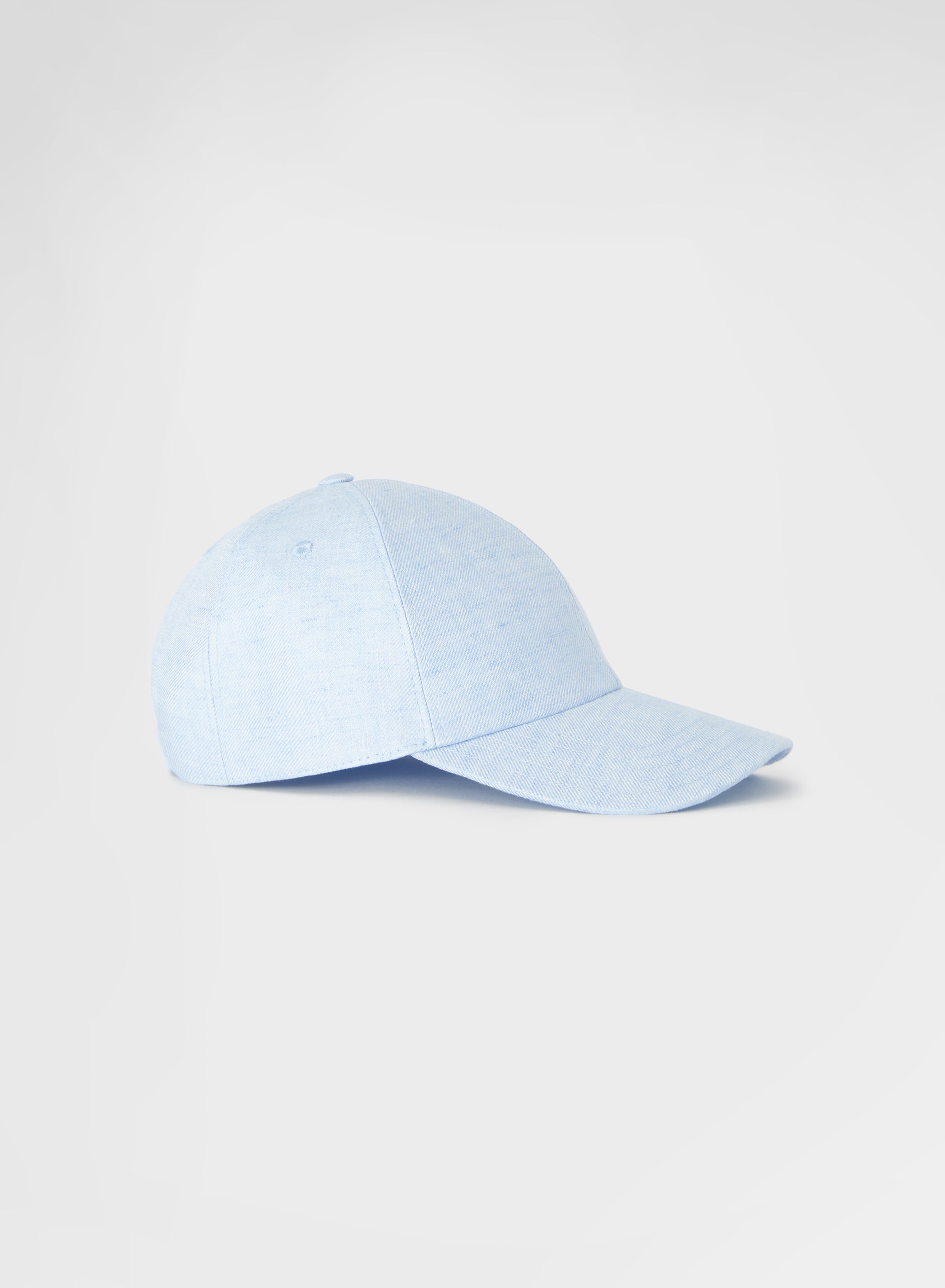 BATAVIA LINEN BASEBALL CAP LIGHT WATER