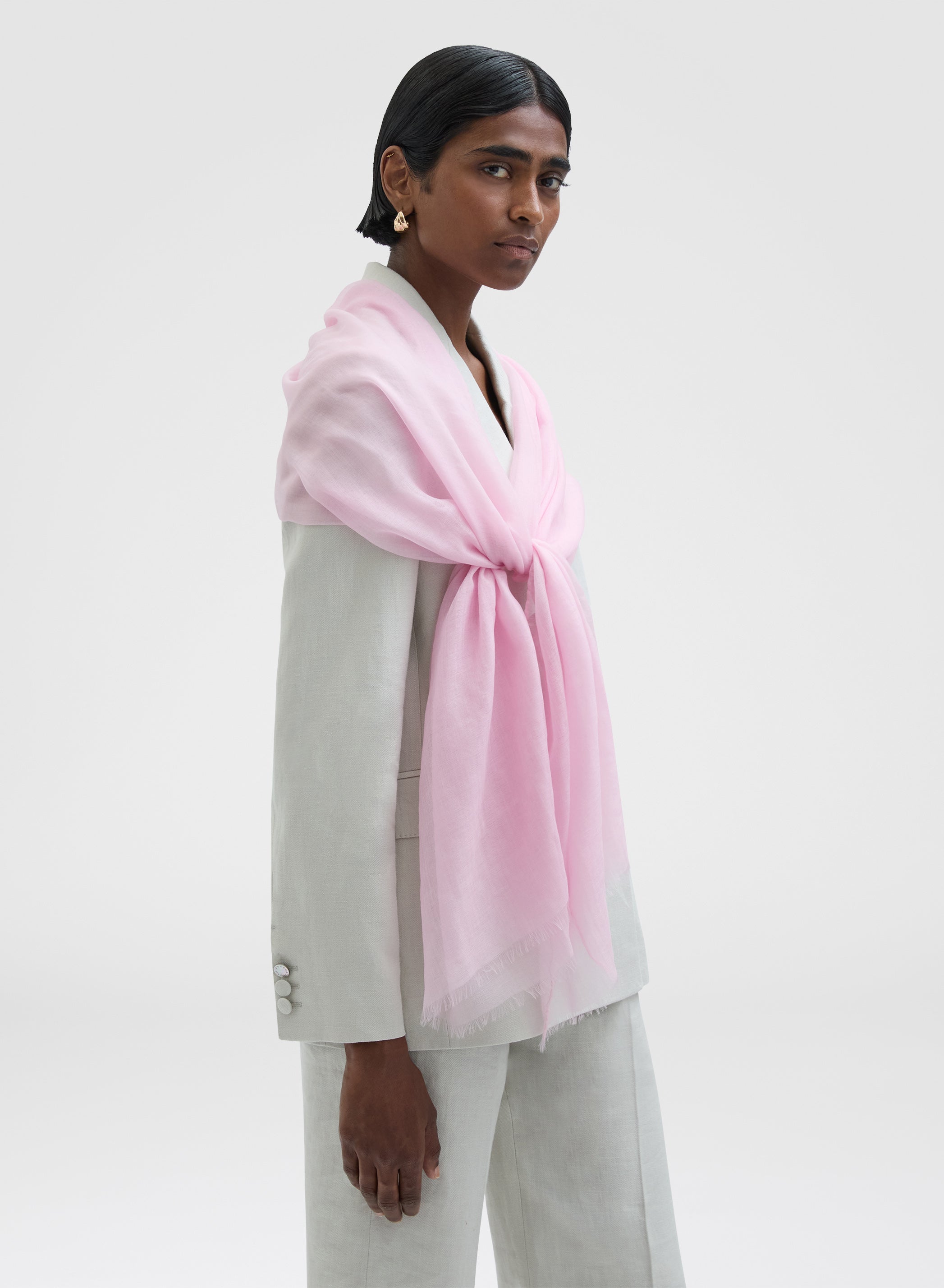 CASHMERE NUVOLA SCARF QUARTZ