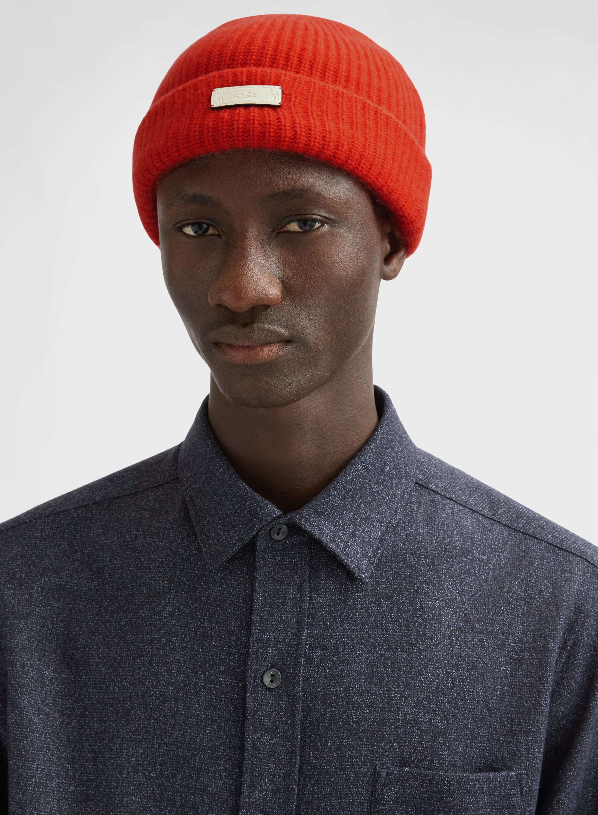 CASHMERE RIB BEANIE