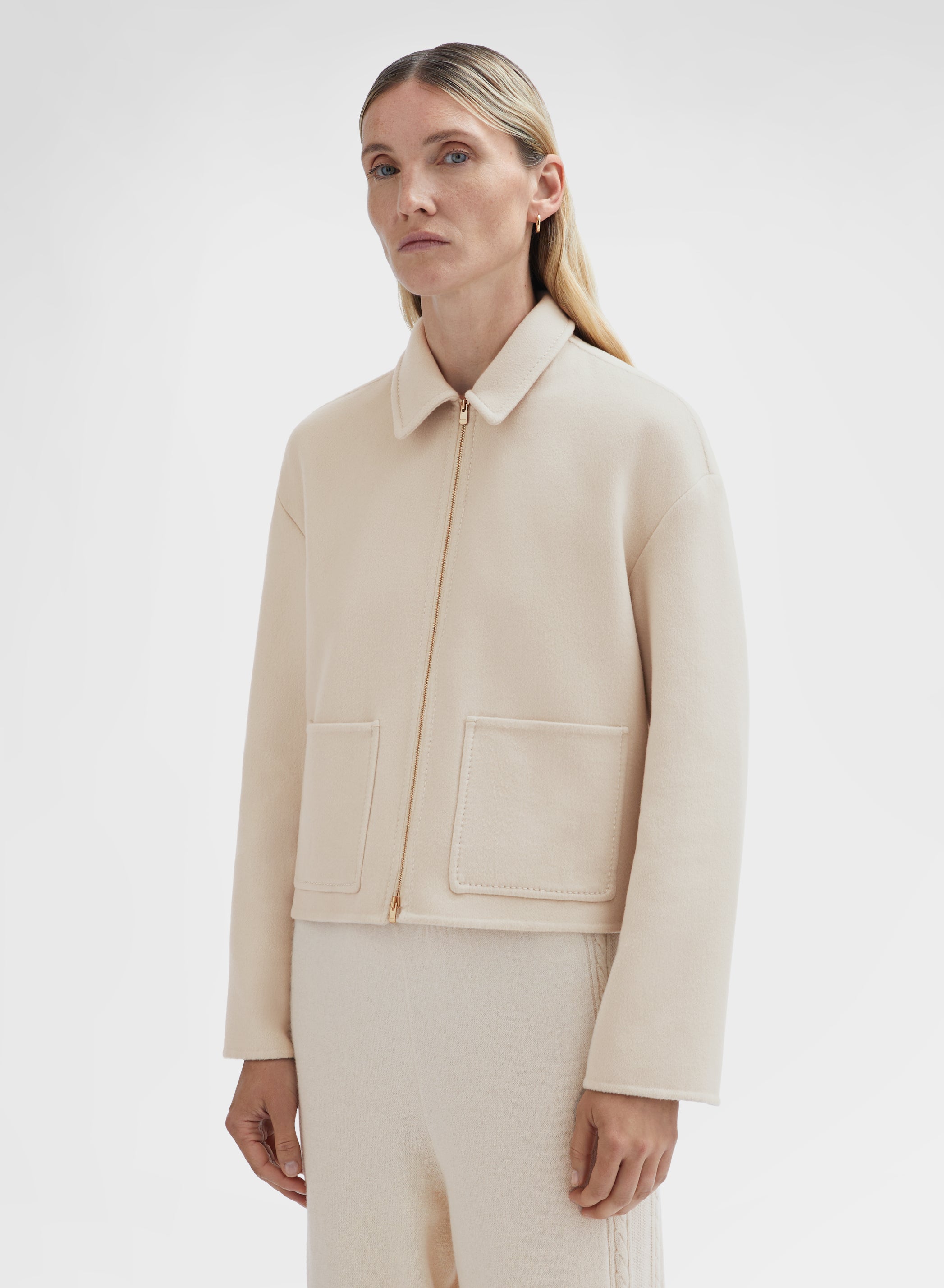 DOUBLE MURETTO CASHMERE BOXY JACKET