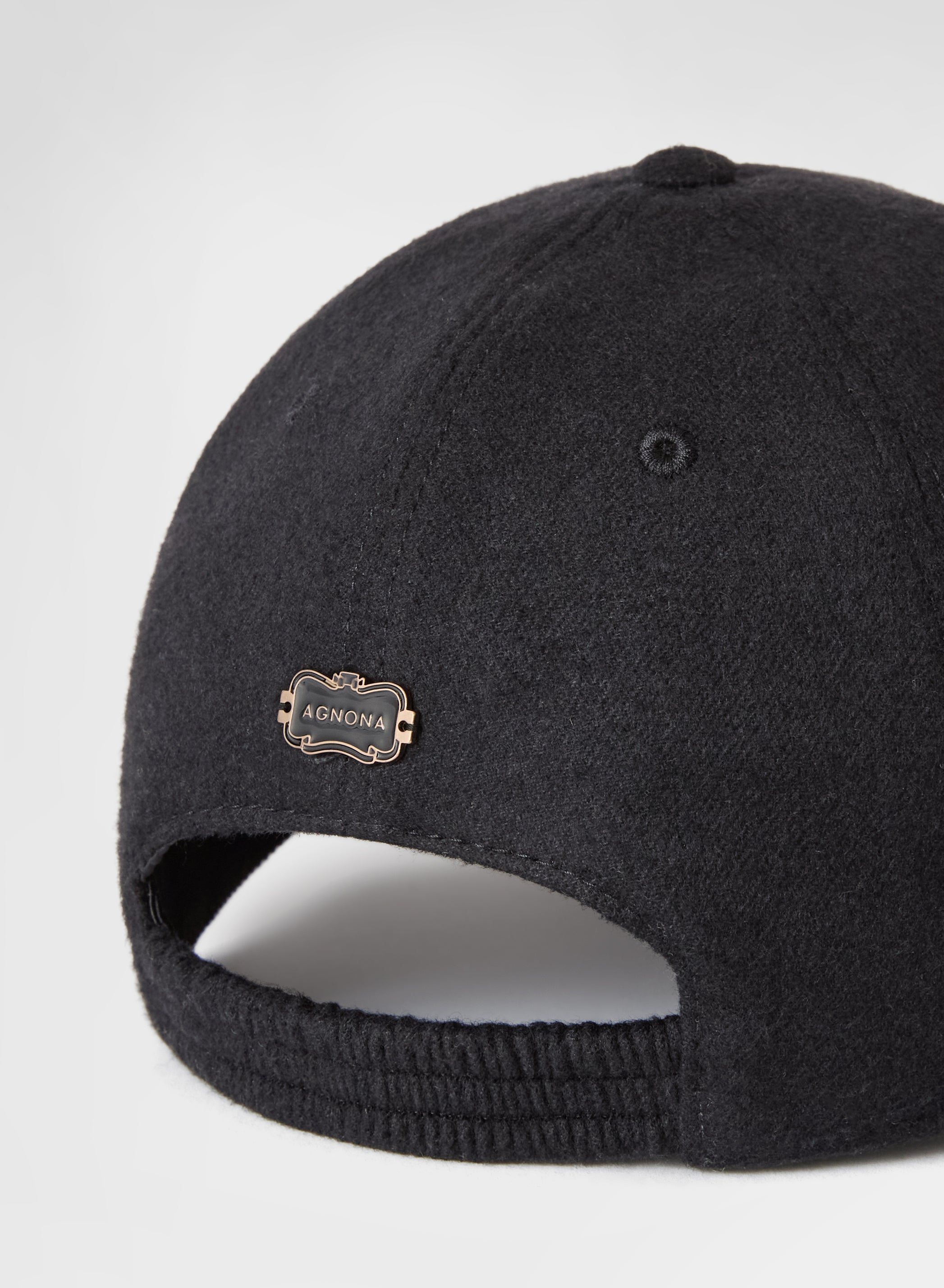 CASHMERE SILK DRAP HAT BLACK