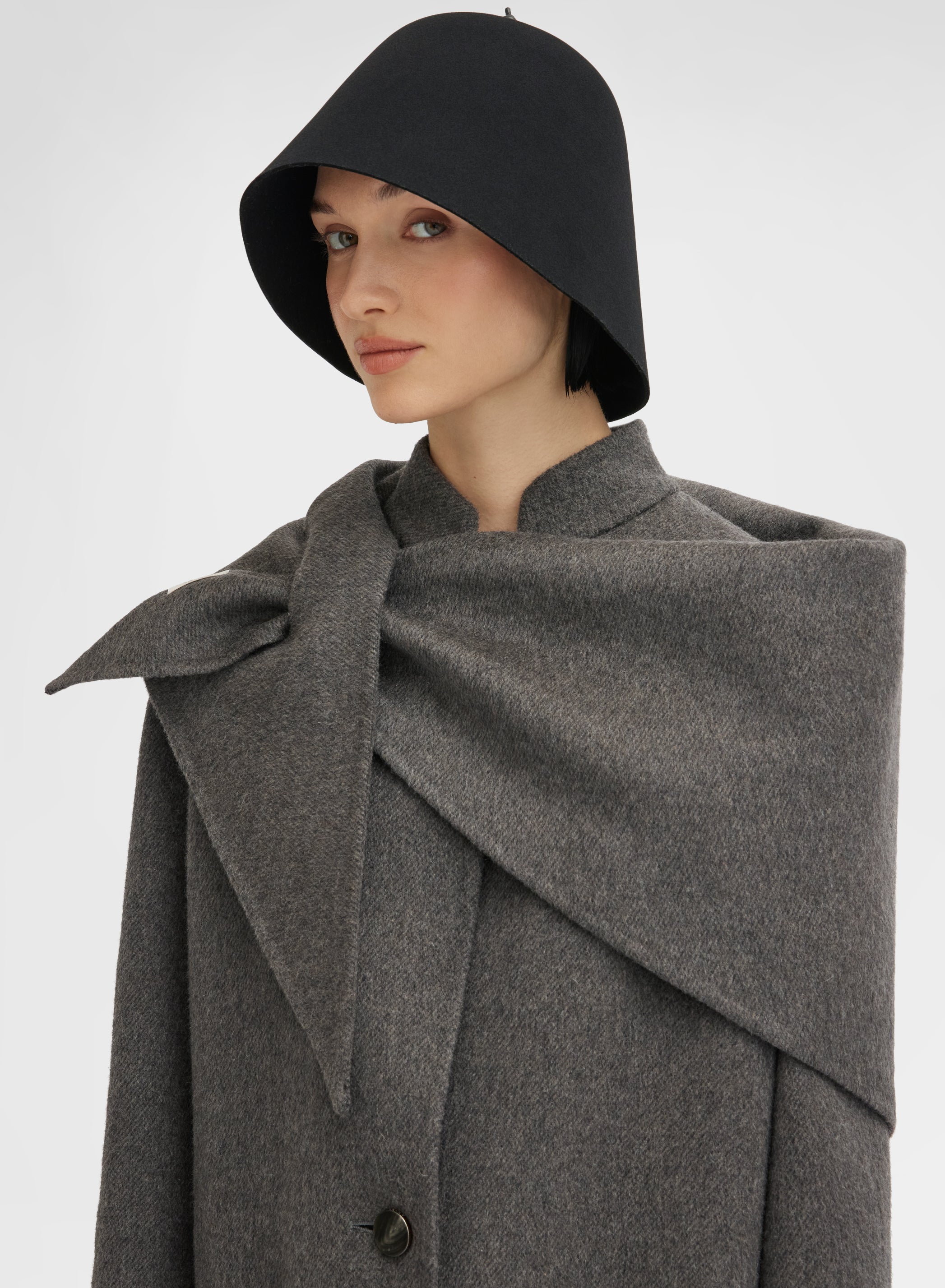 WOMAN WOOL FELT HAT BLACK