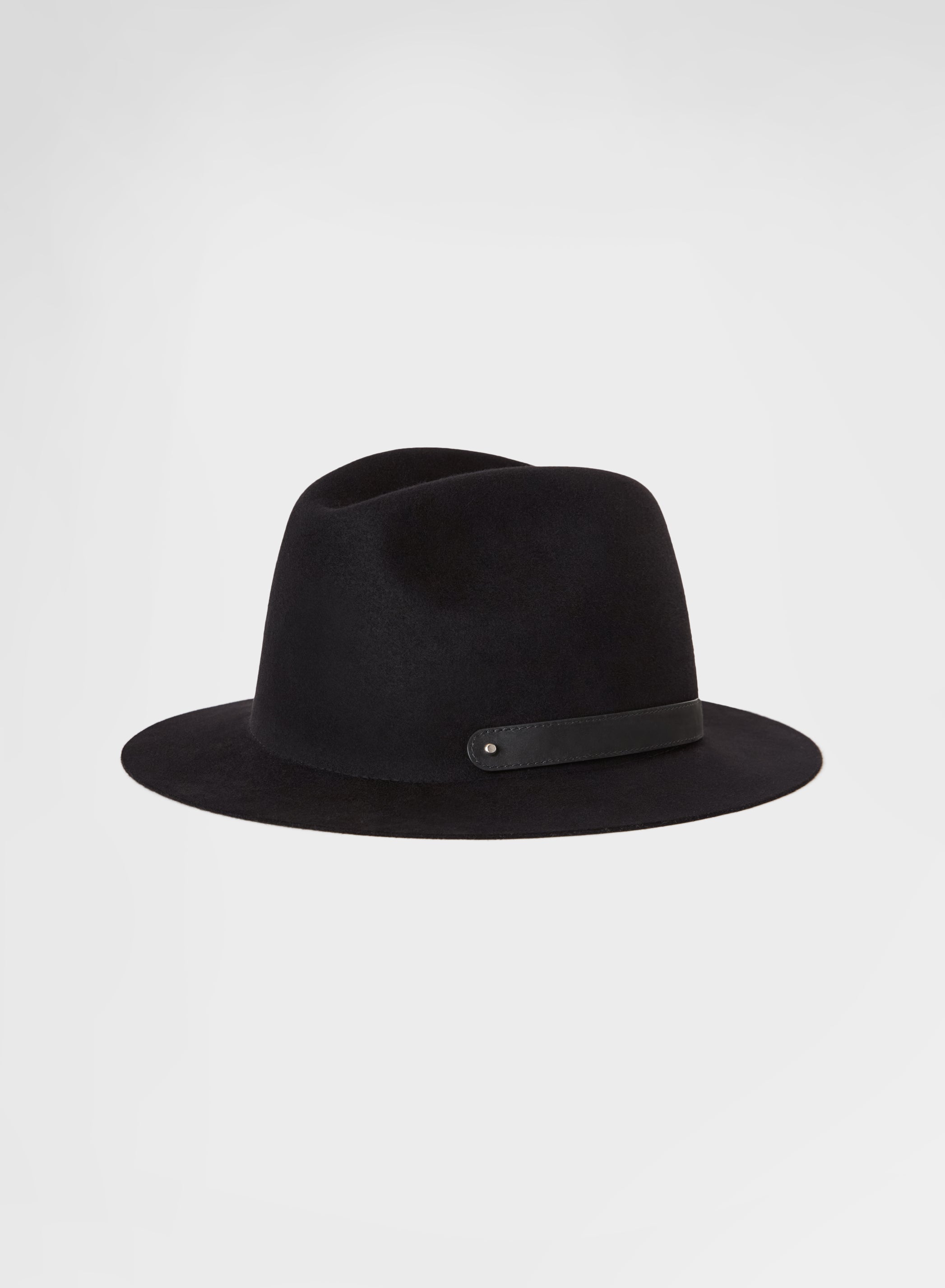 WOOL FELT HAT BLACK