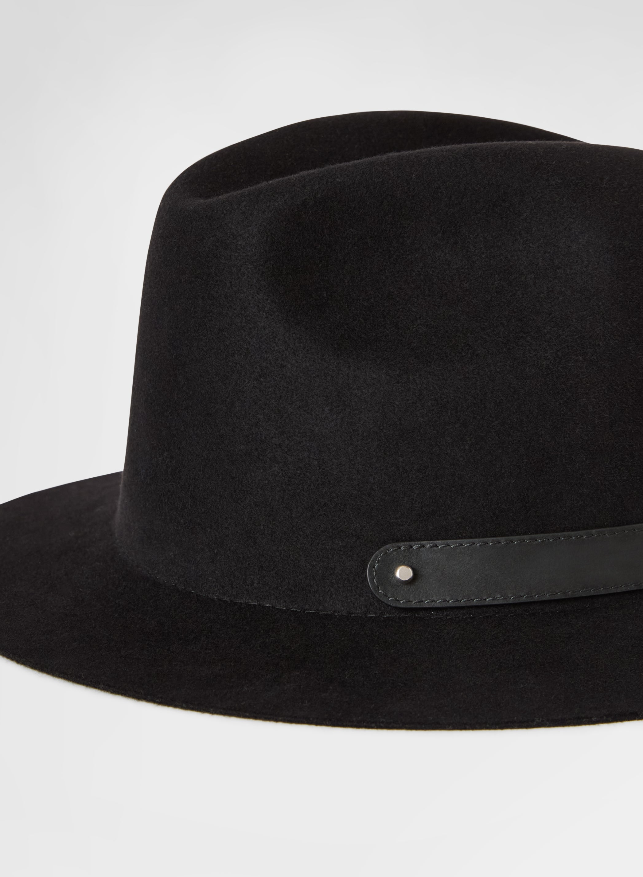 WOOL FELT HAT BLACK