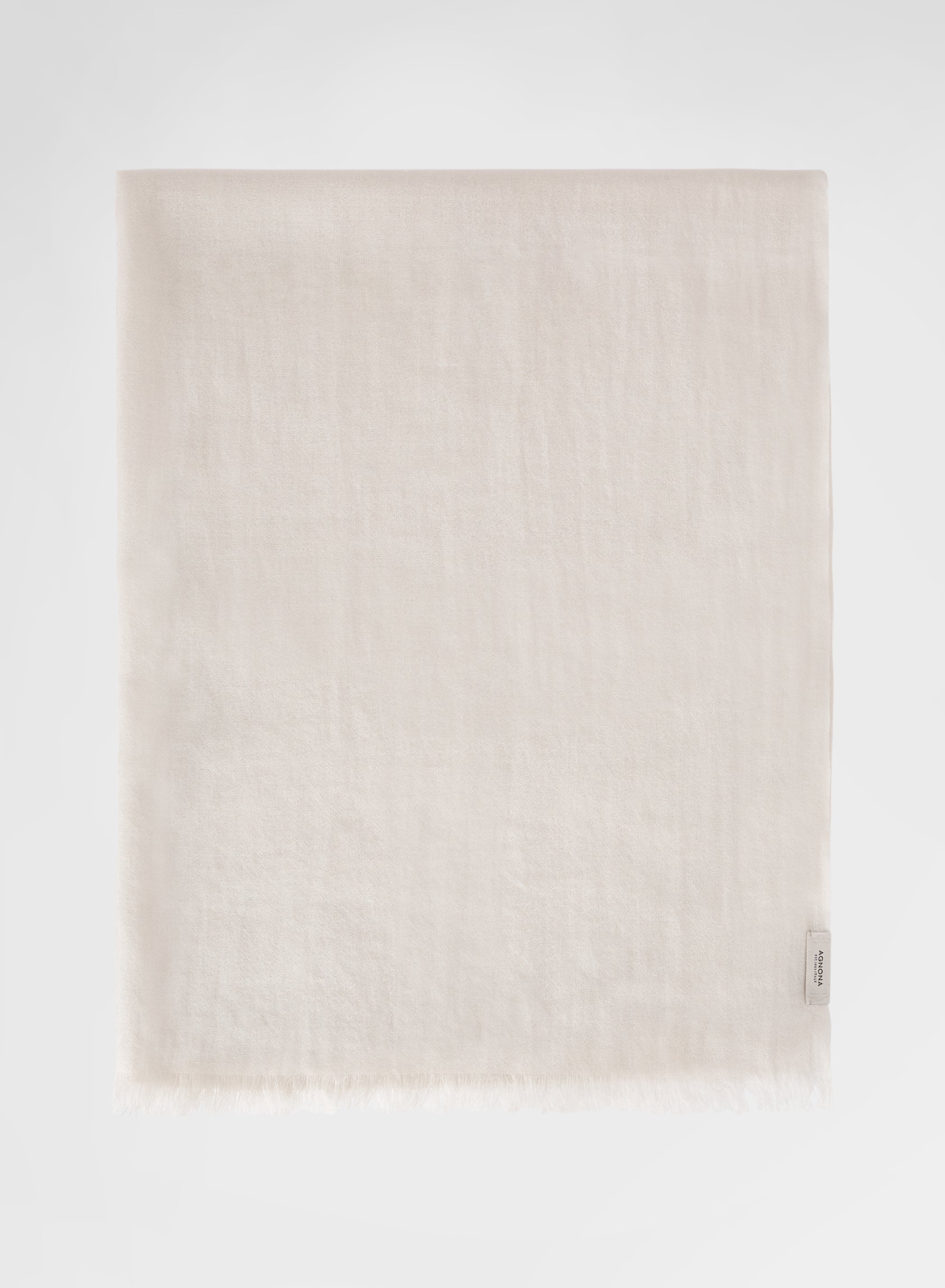 CASHMERE SILK GARMENT DYE SCARF NATURAL