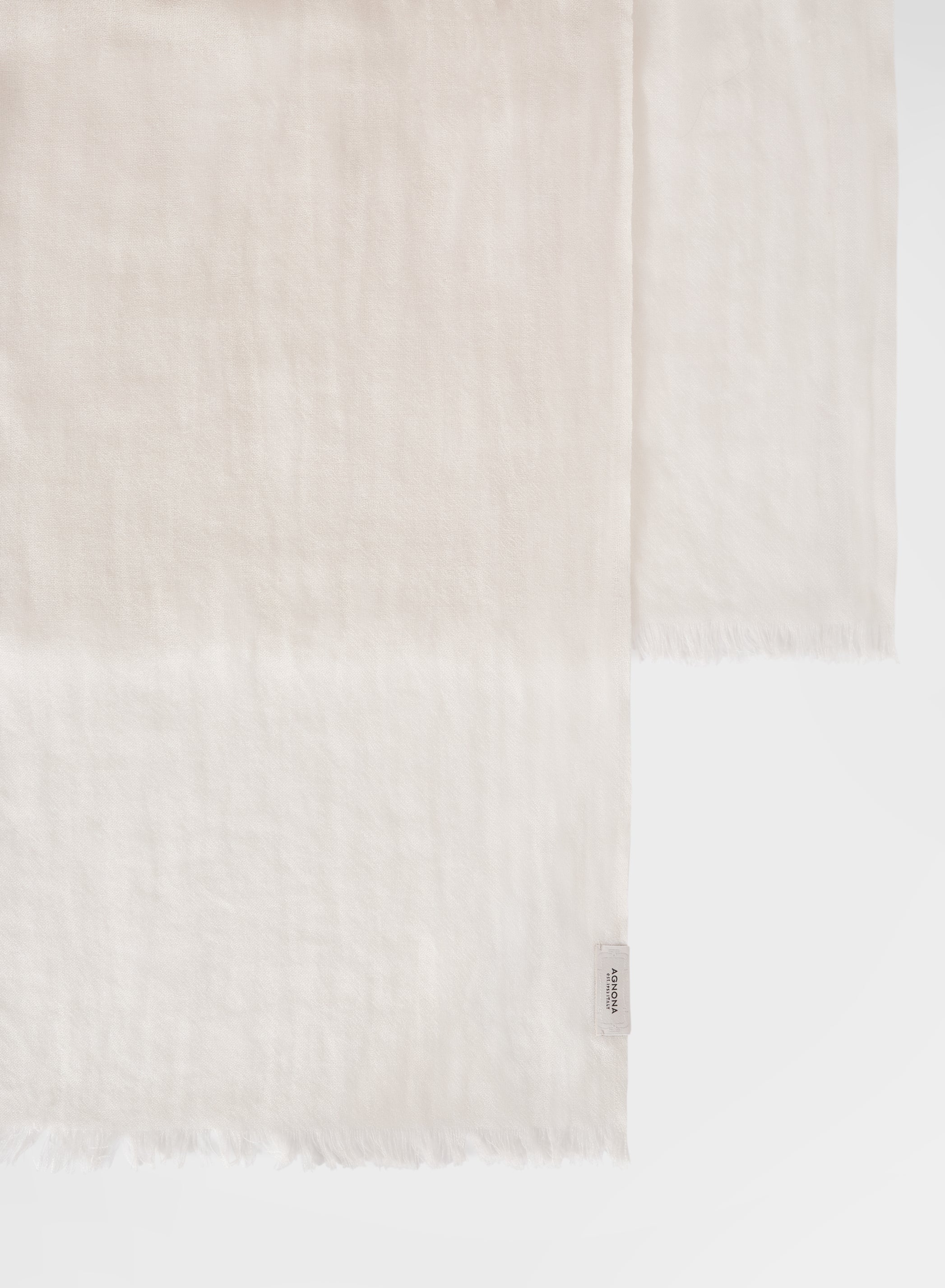 CASHMERE SILK GARMENT DYE SCARF NATURAL