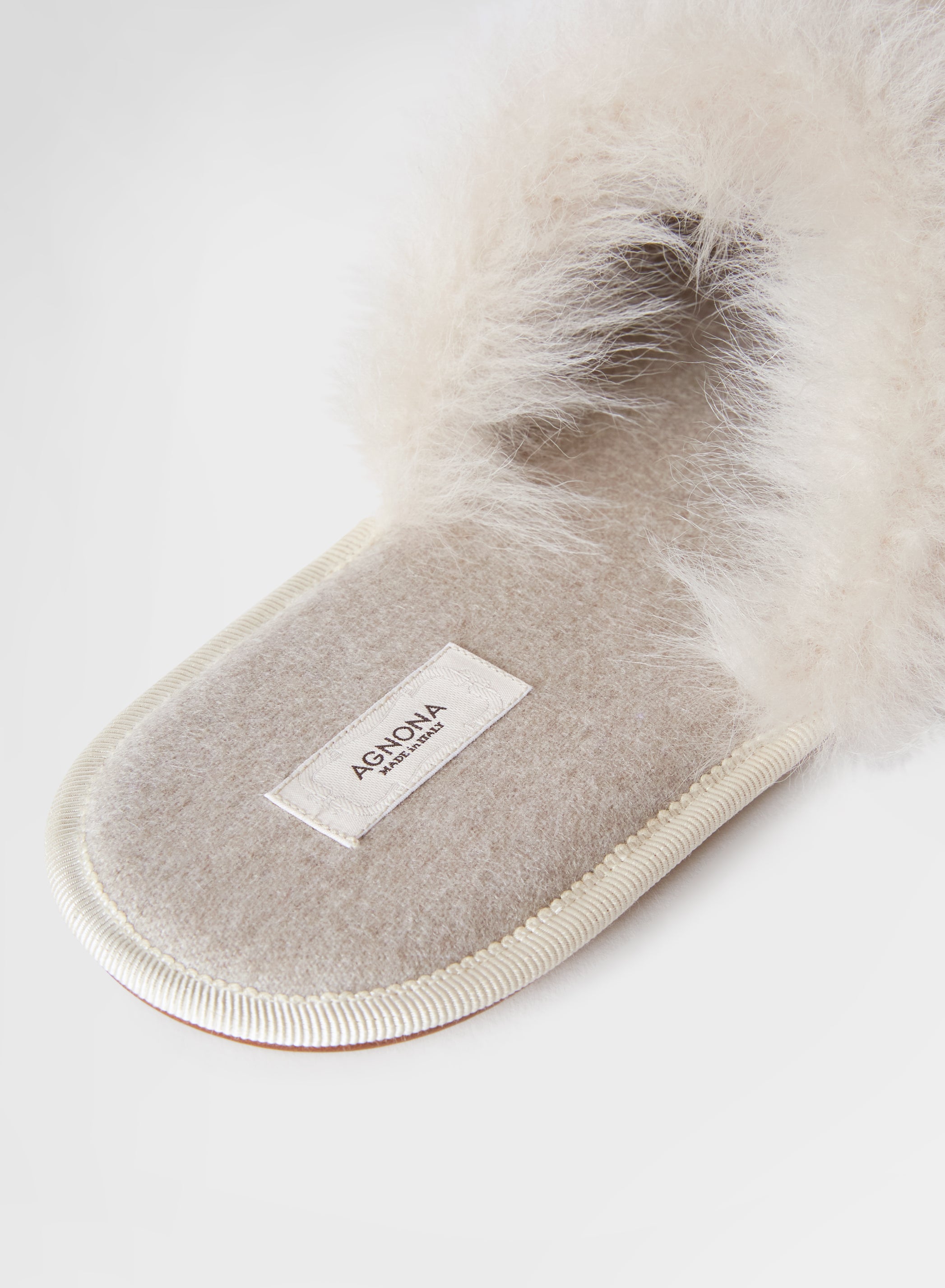 SLIPPER CASHMERE LIGHT CANVAS