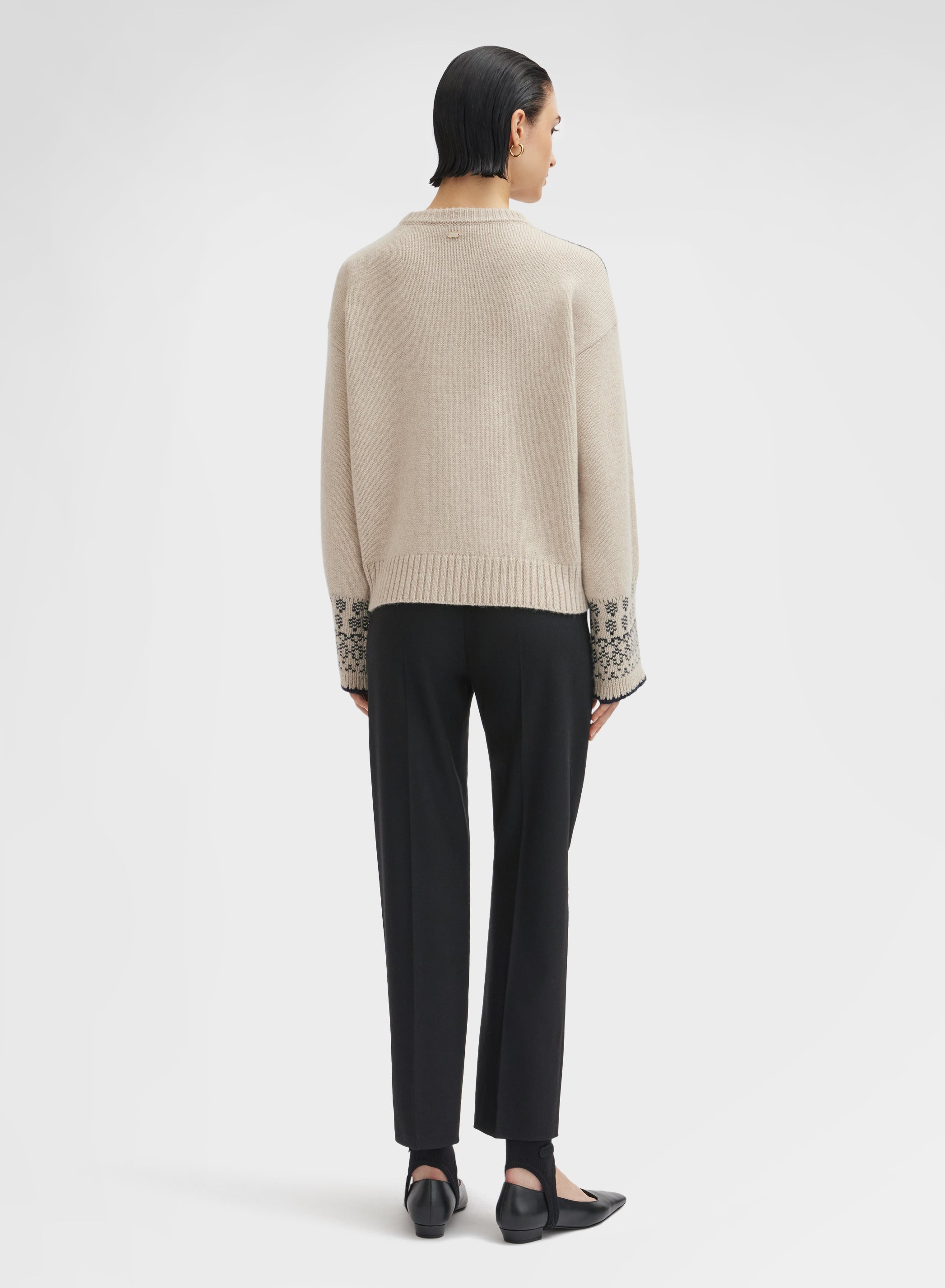 LONG SLEEVE CREWNECK BLISS CASH JACQUARD CHANTILLY