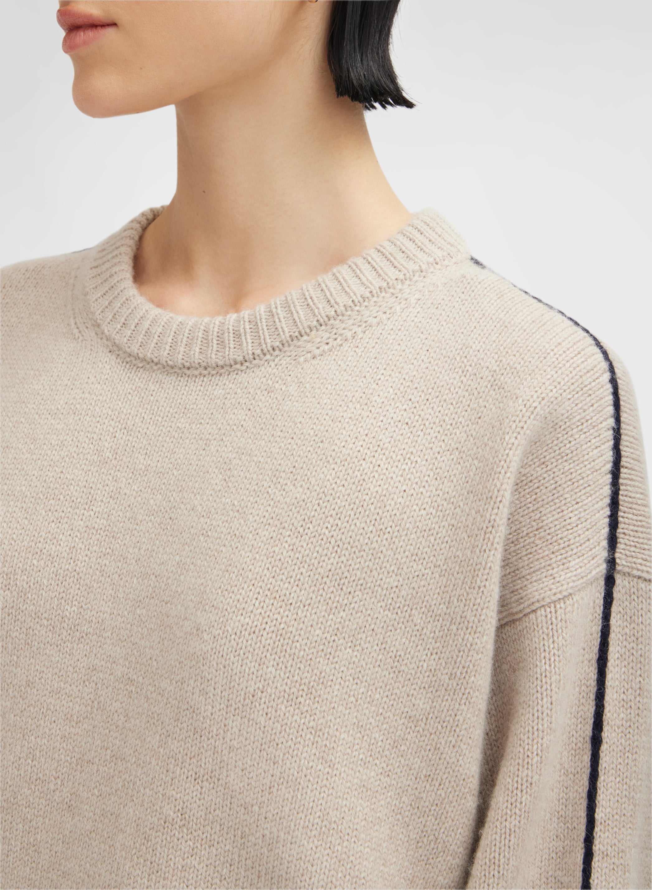 LONG SLEEVE CREWNECK BLISS CASH JACQUARD CHANTILLY