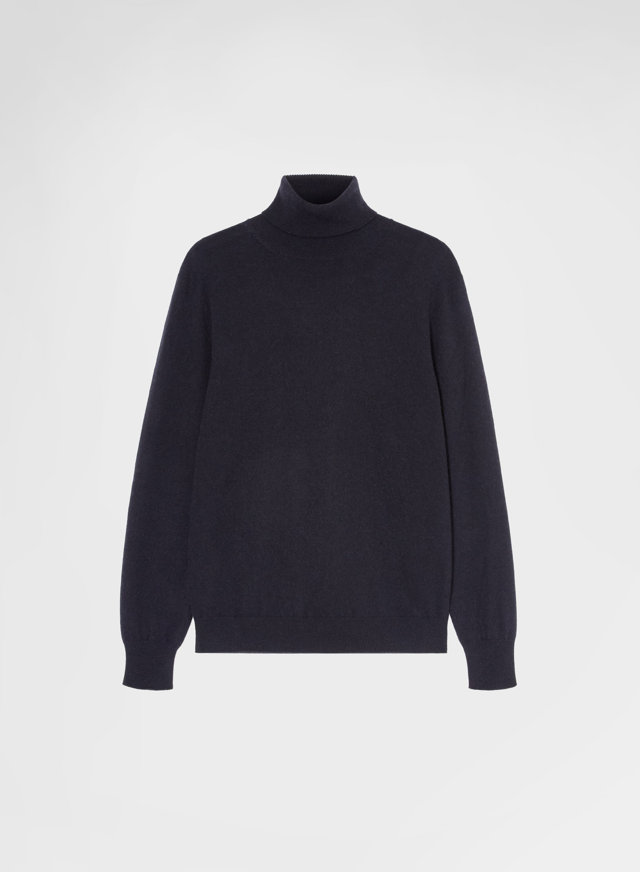 LONG SLEEVE TURTLE NECK CASHMERE RASATO NAVY