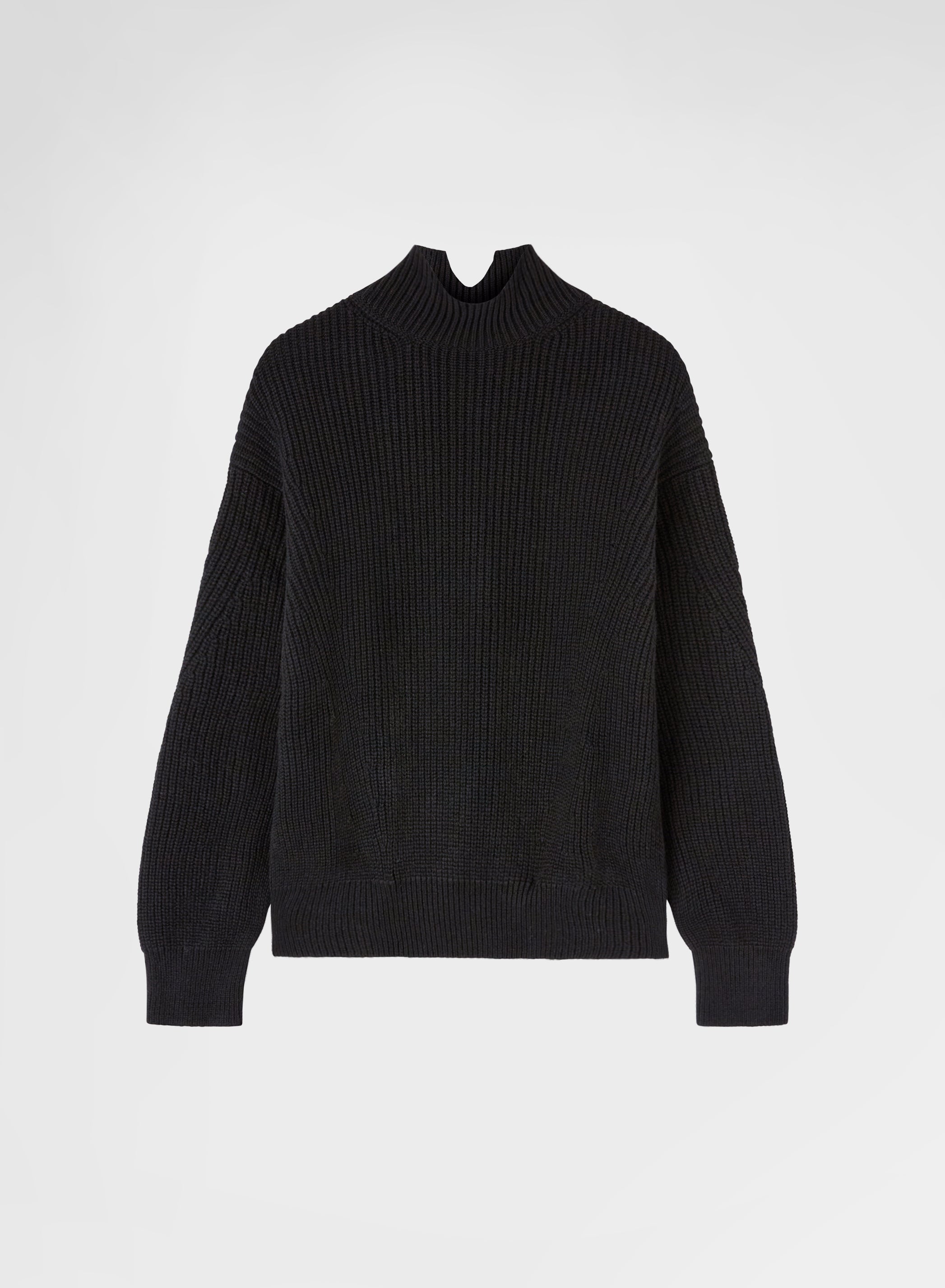 LONG SLEEVE CREWNECK CASHMERE COSTA BLACK