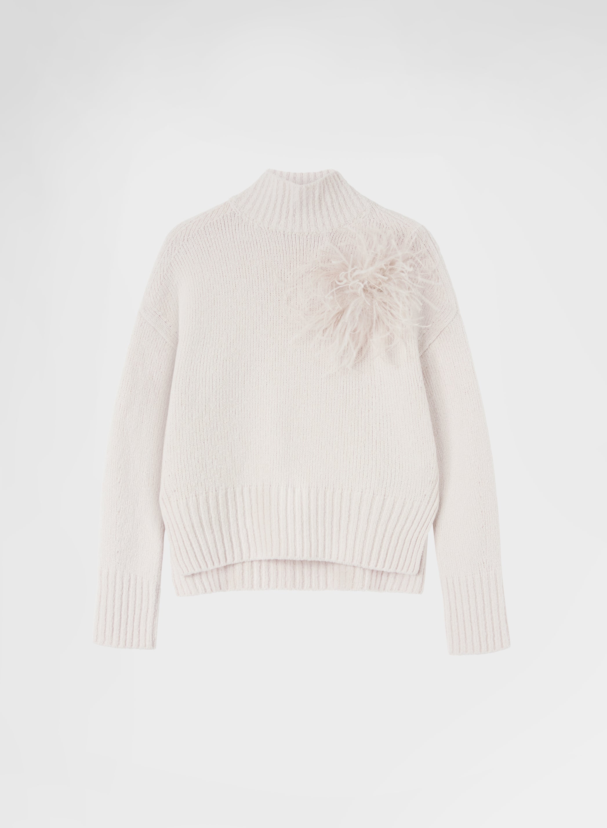 LONG SLEEVE HIGH NECK WHITE