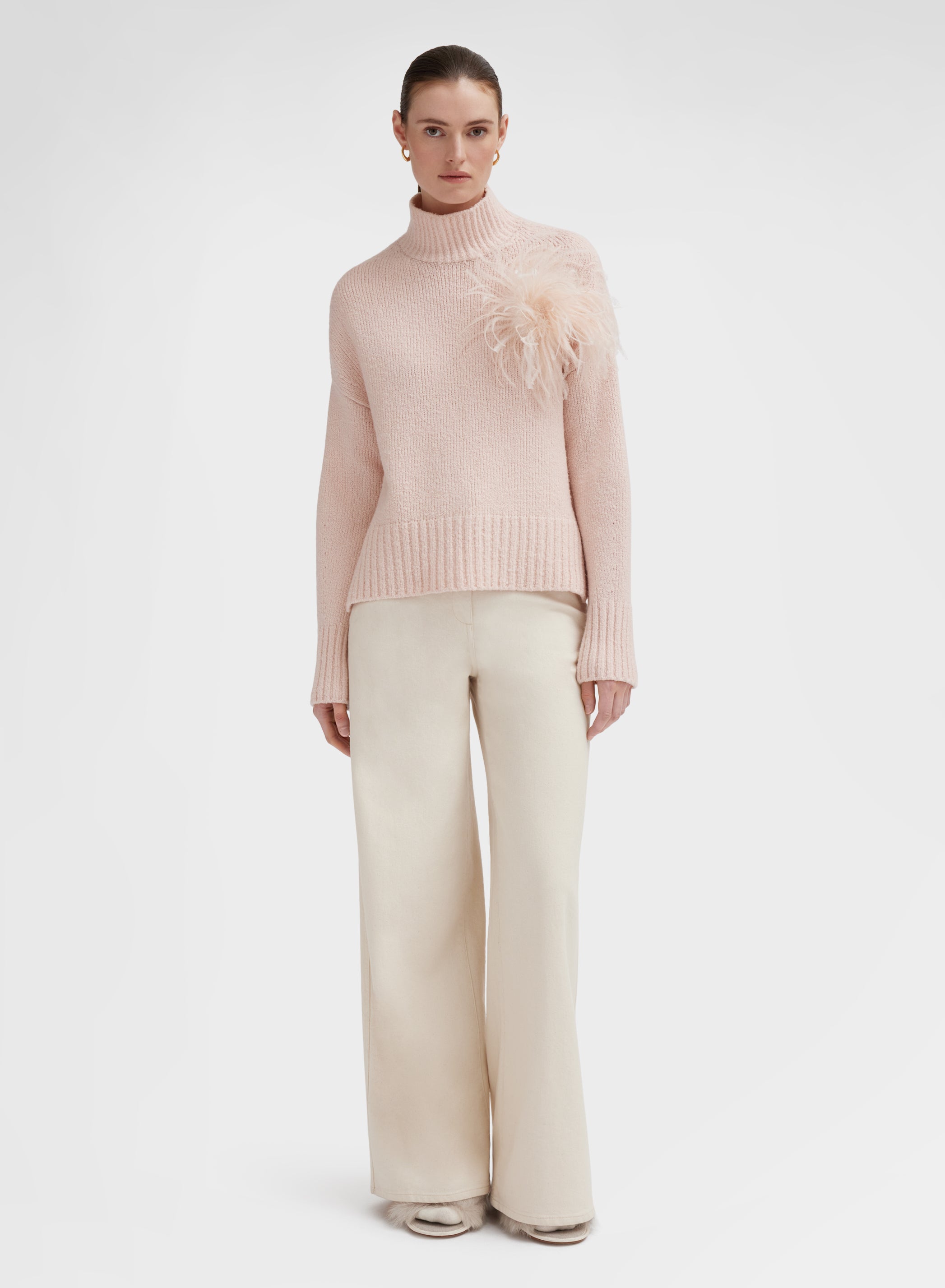 LONG SLEEVE CREWNECK ROSE
