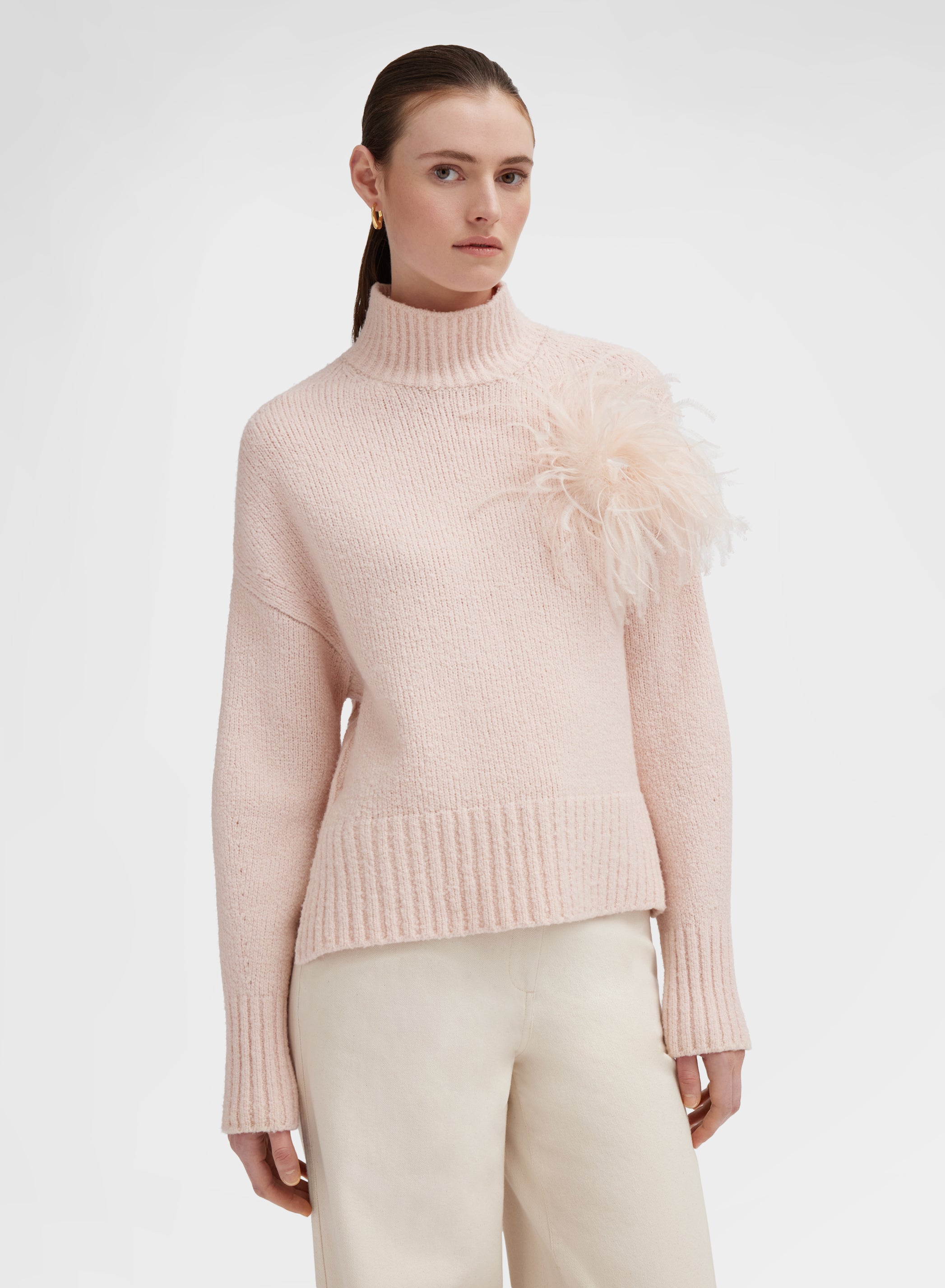 LONG SLEEVE CREWNECK ROSE