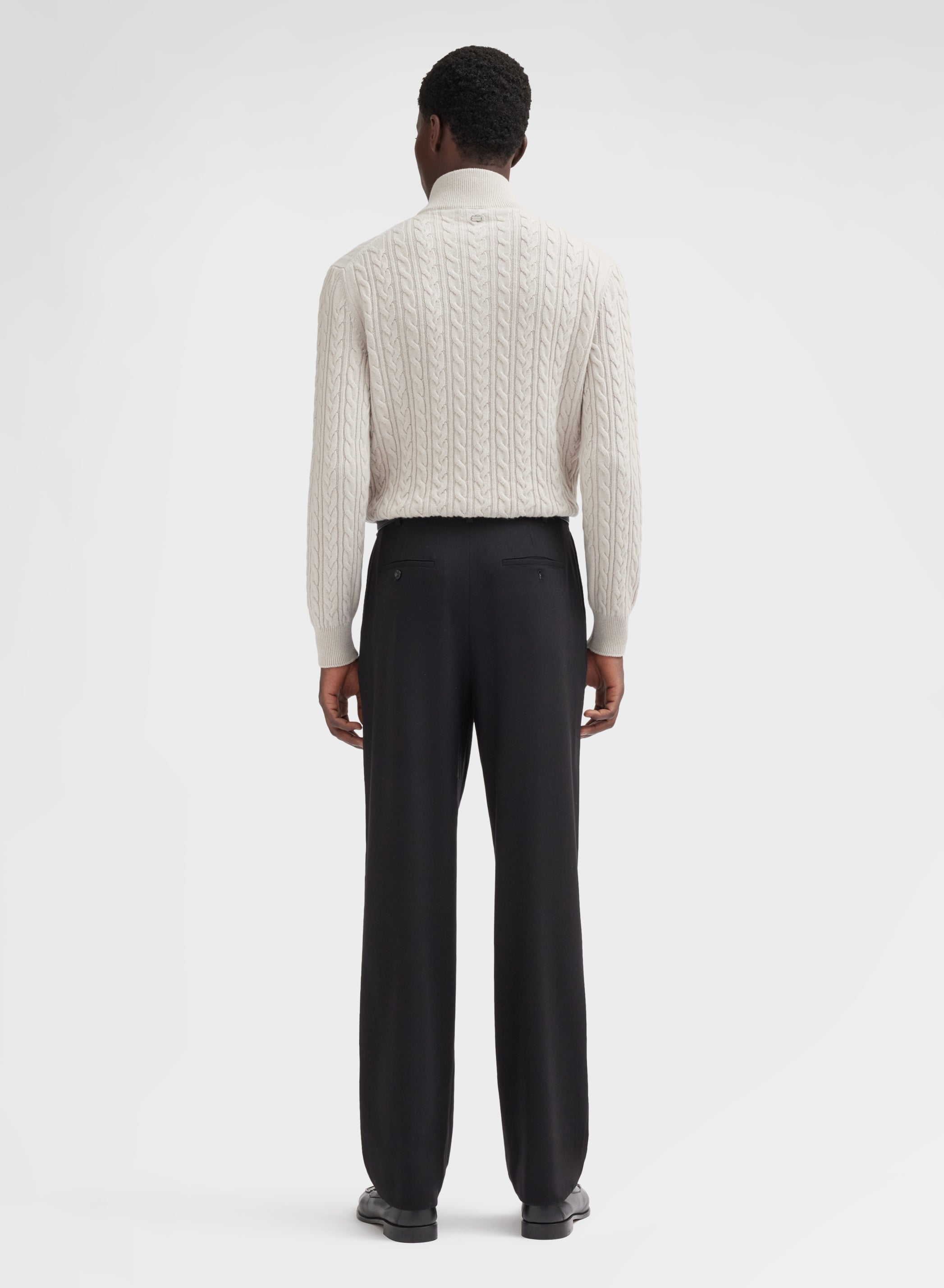 LONG SLEEVE TURTLE NECK CASHMERE TRECCIA MOON
