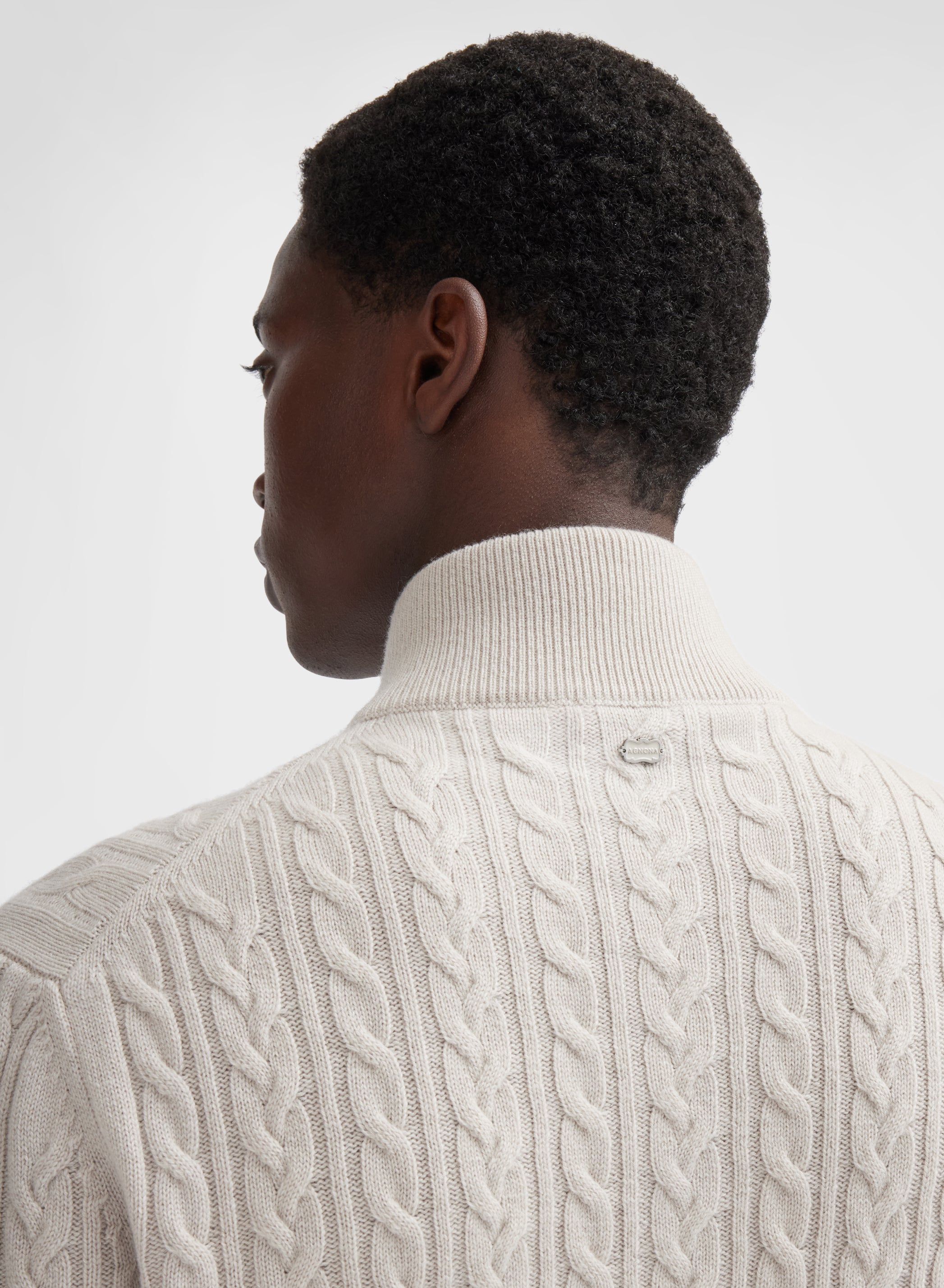 LONG SLEEVE TURTLE NECK CASHMERE TRECCIA MOON