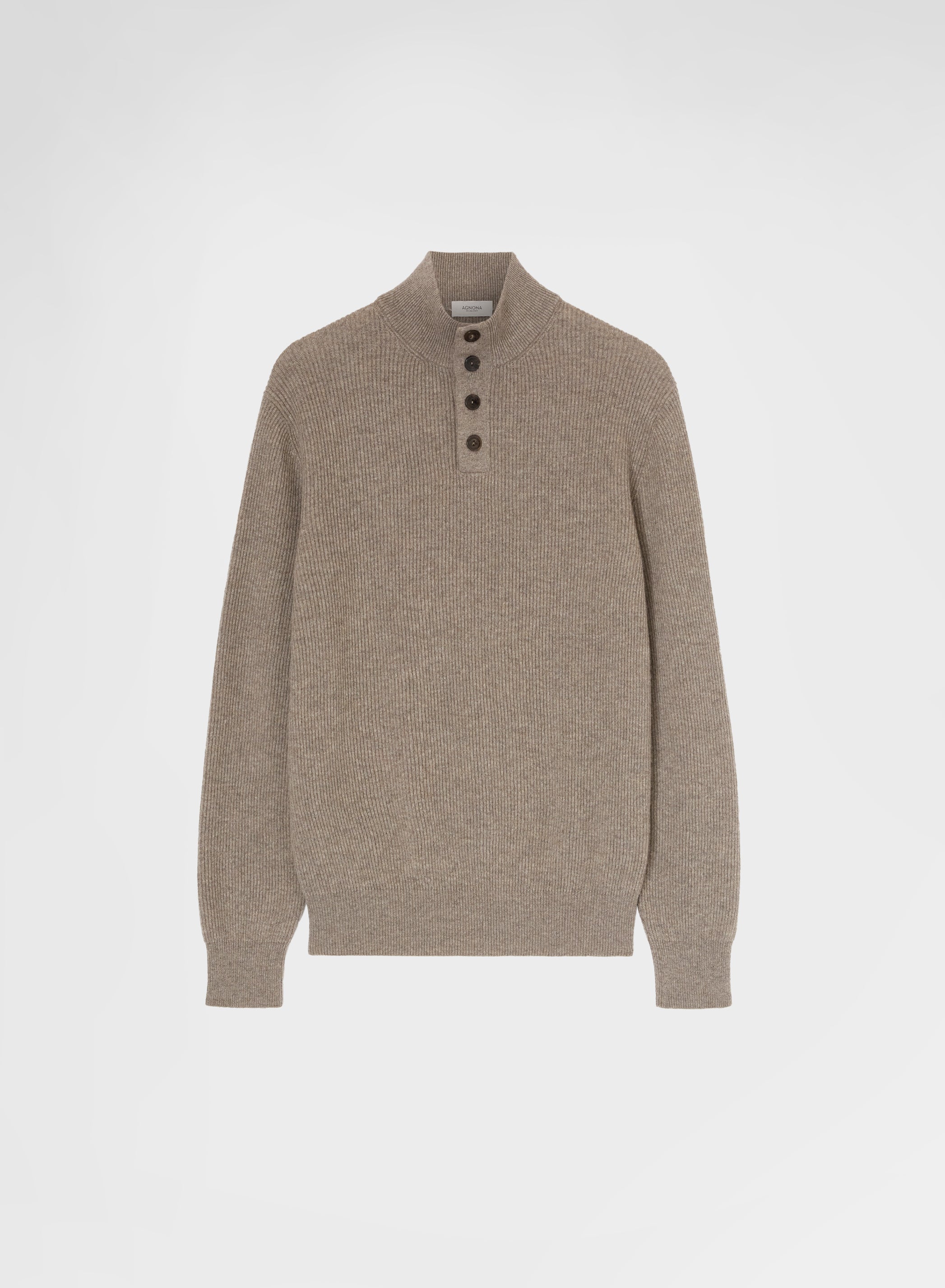 HIGH NECK CASHMERE SESAMO