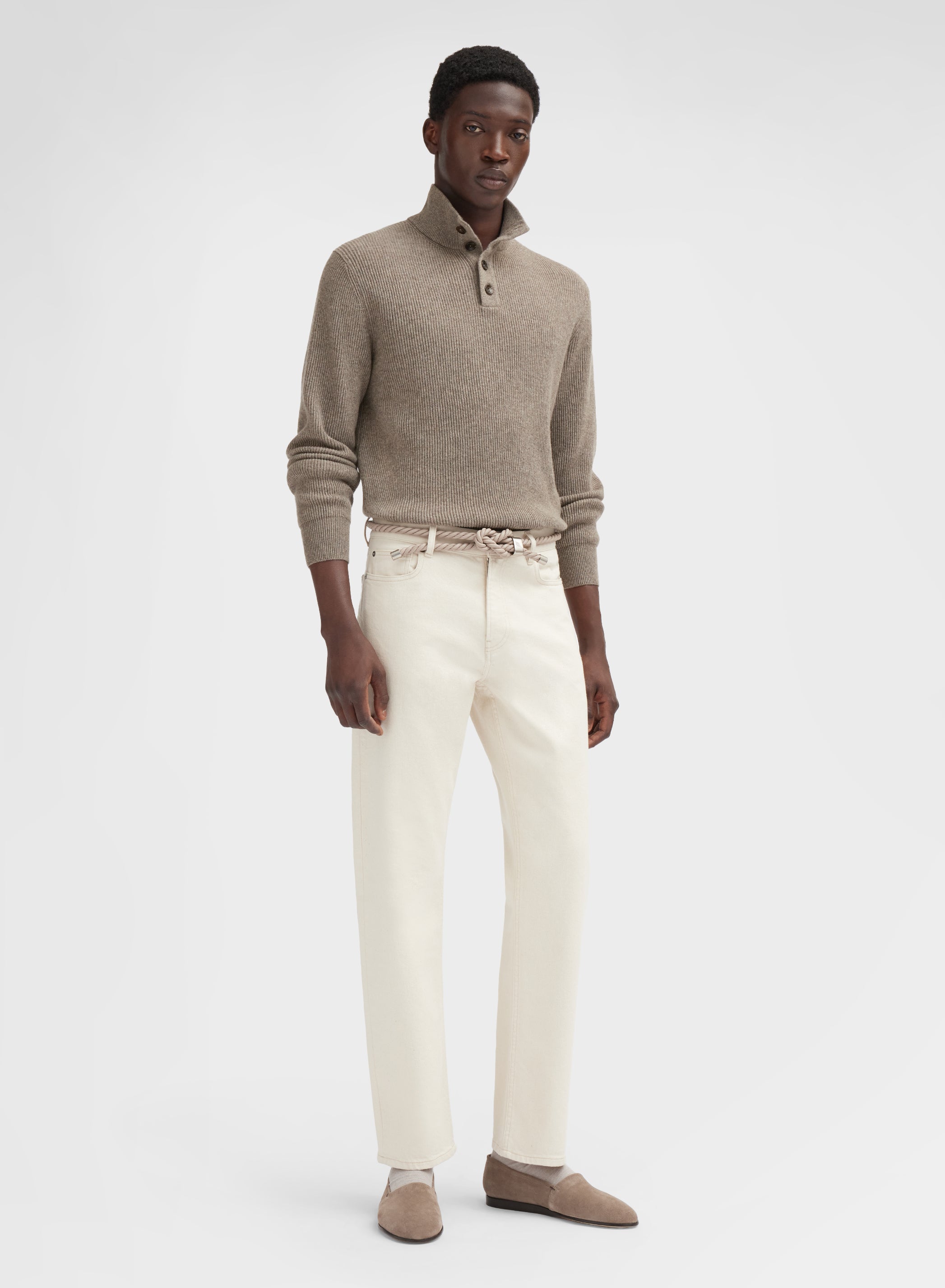 HIGH NECK CASHMERE SESAMO