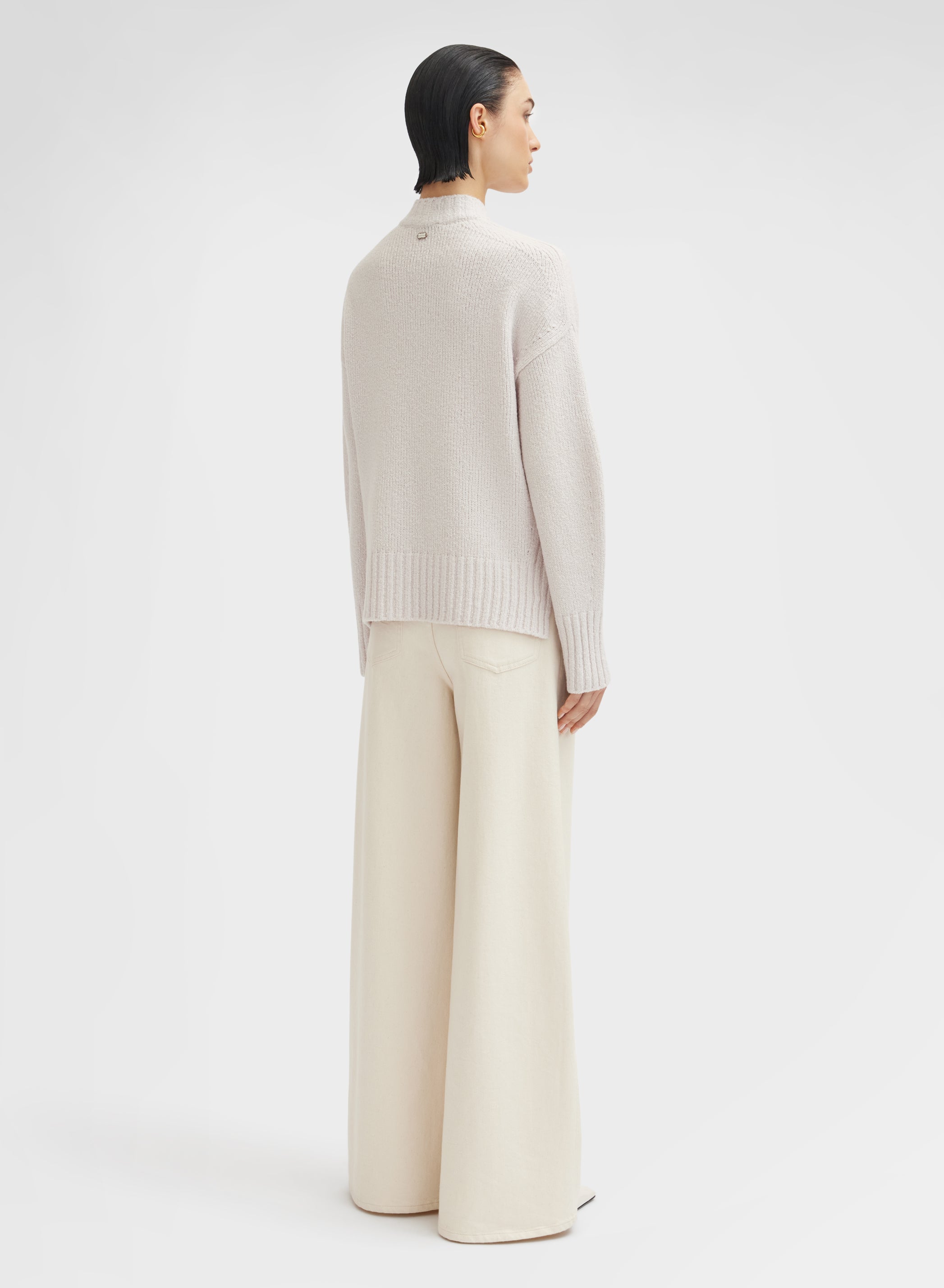 LONG SLEEVE CARDIGAN WHITE