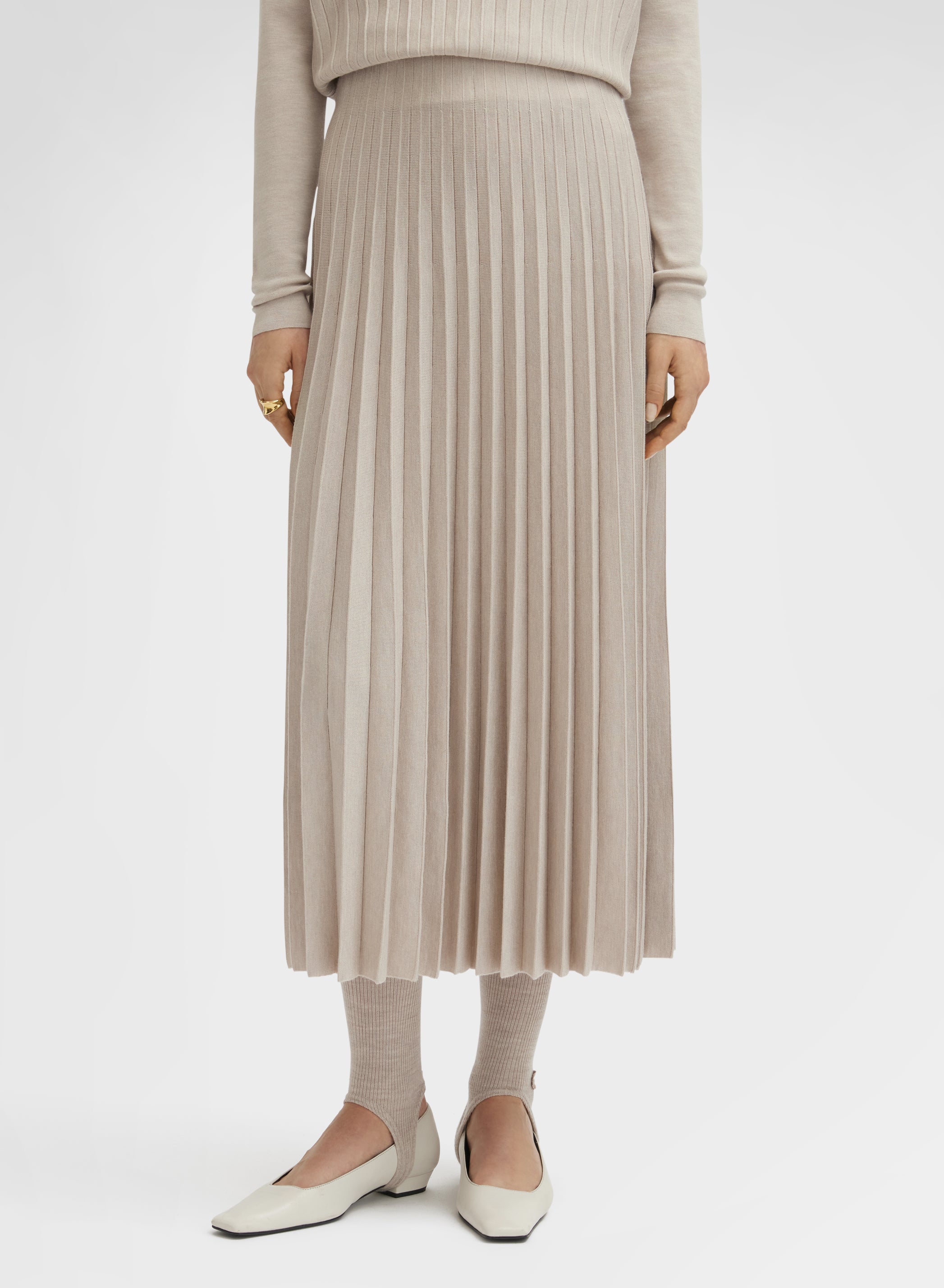 SKIRT CRYSTAL PLISSE CHANTILLY