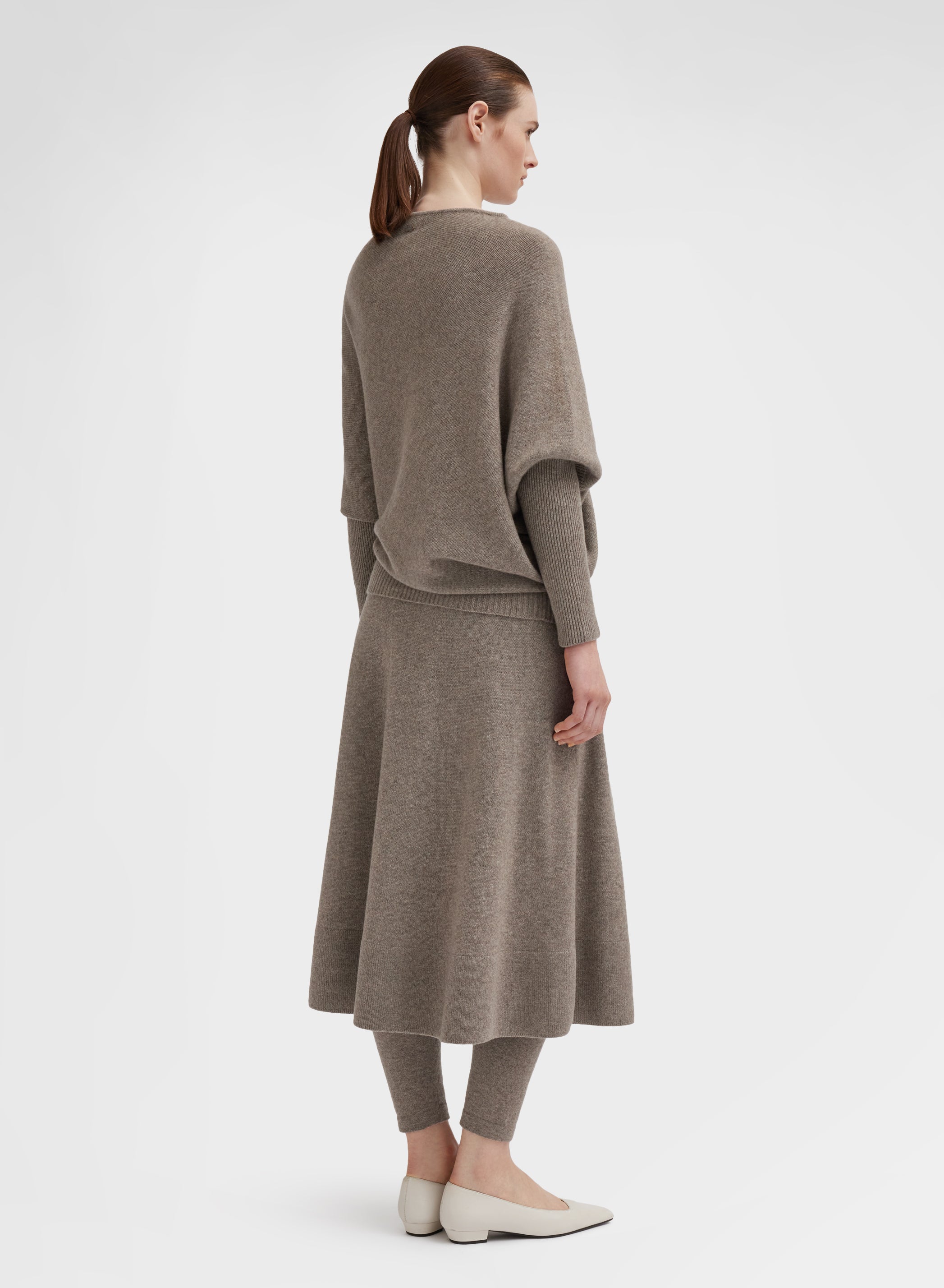 SKIRT CASHMERE RASATO SESAMO