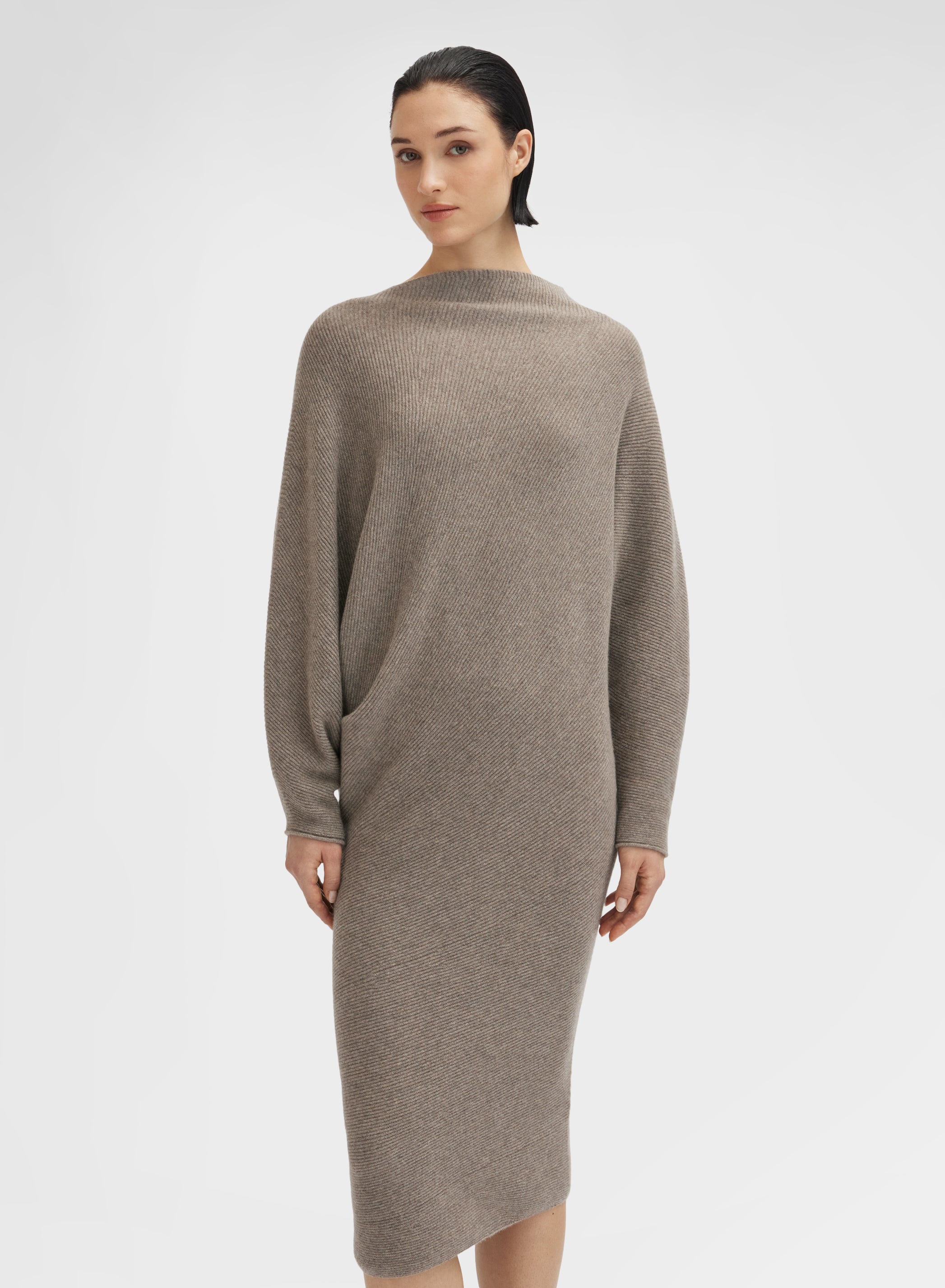 LONG SLEEVE DRESS CASHMERE SESAMO