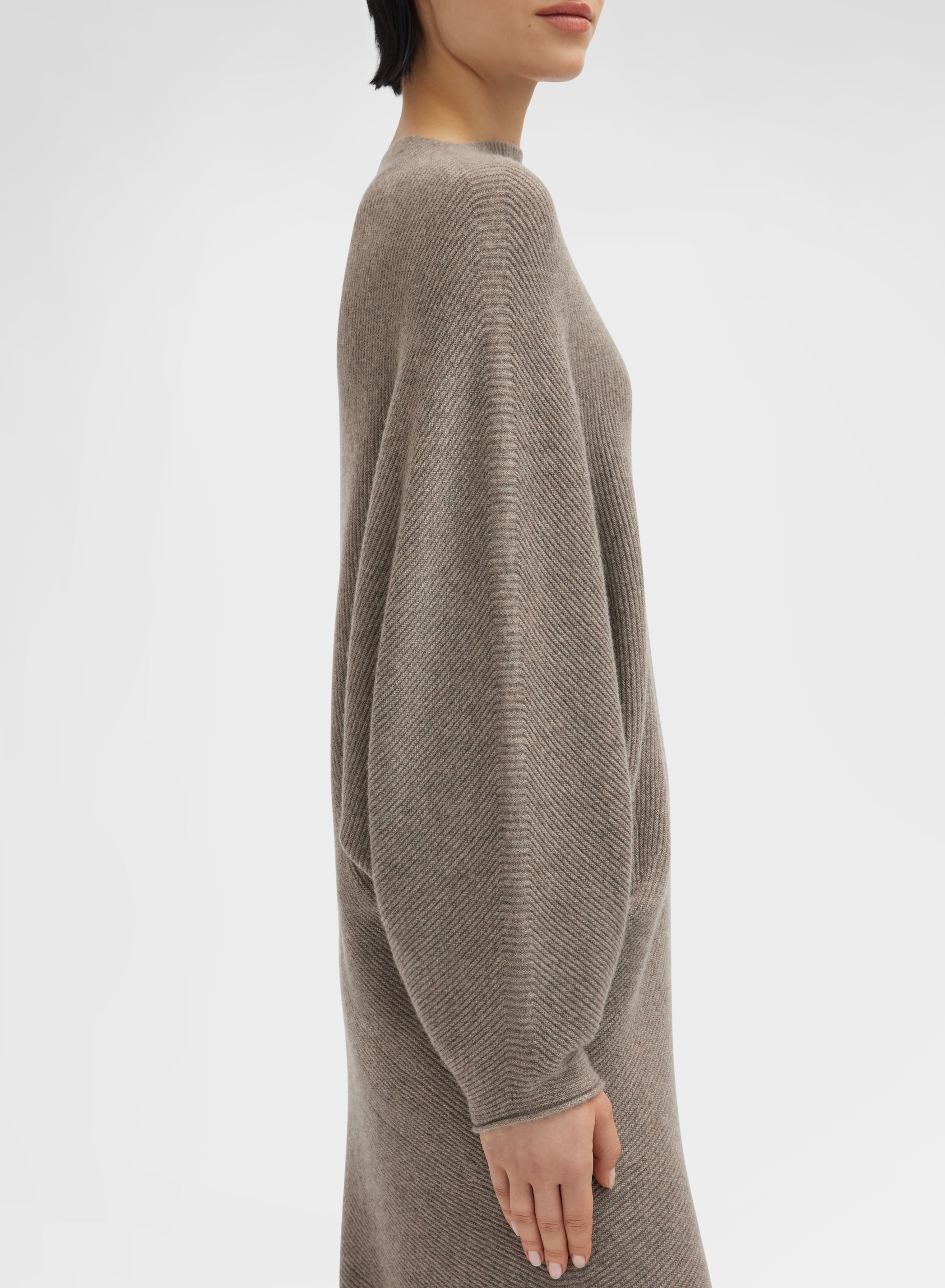 LONG SLEEVE DRESS CASHMERE SESAMO