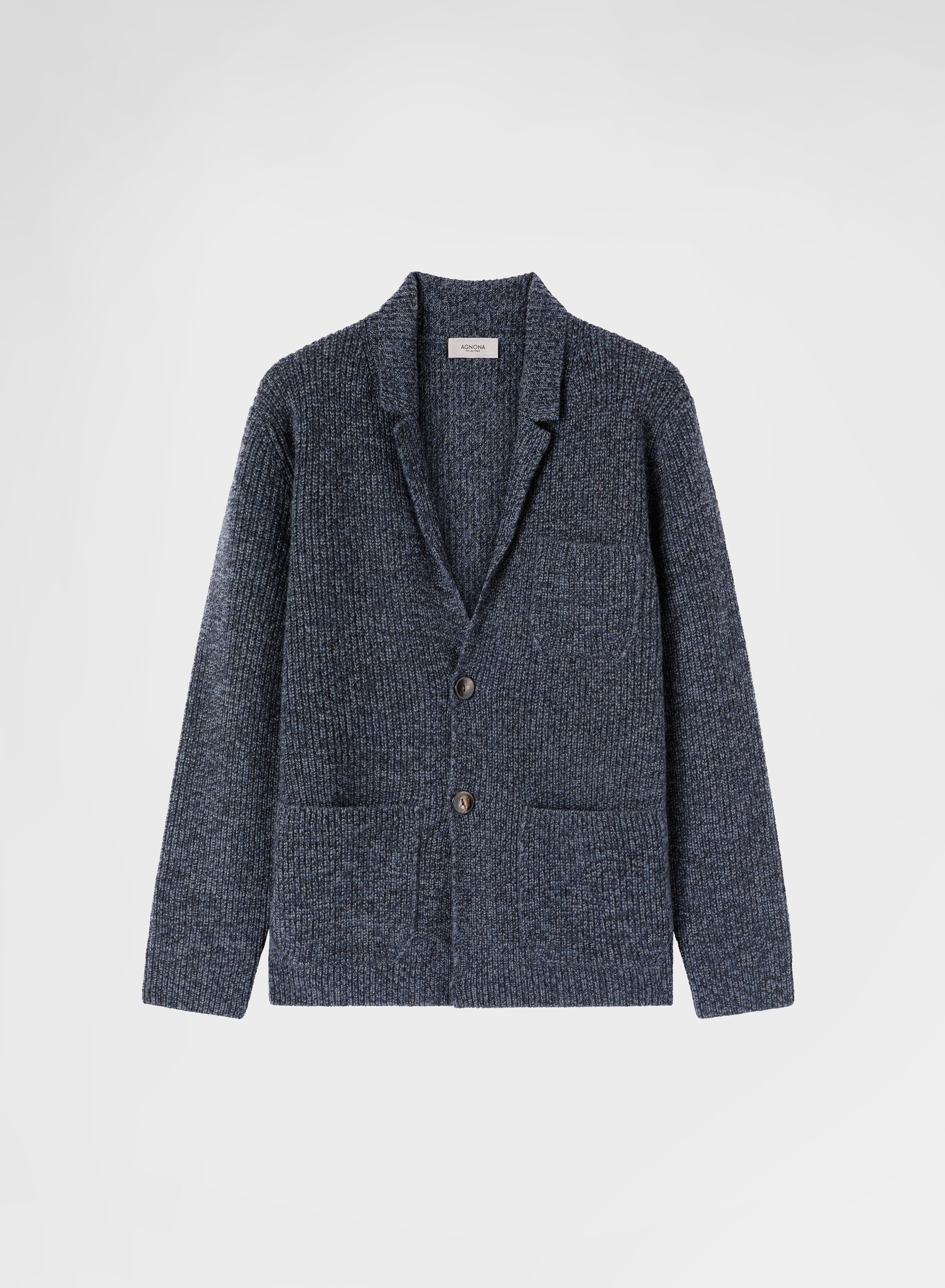 LONG SLEEVE JACKET PEARL CASHMERE NAVY