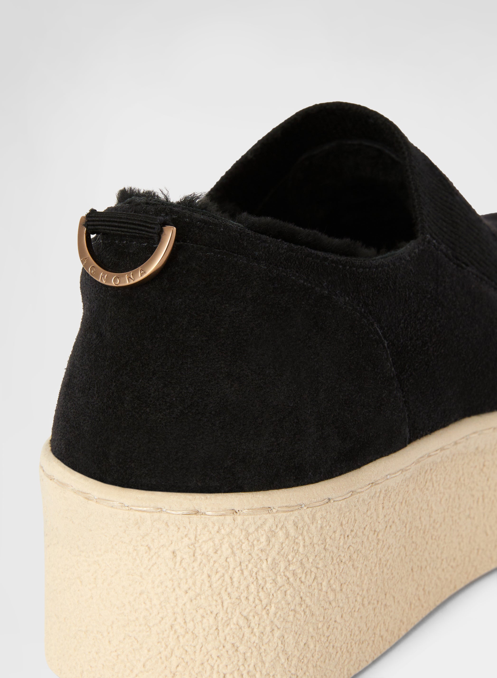 SLIP ON CALF SUEDE BLACK