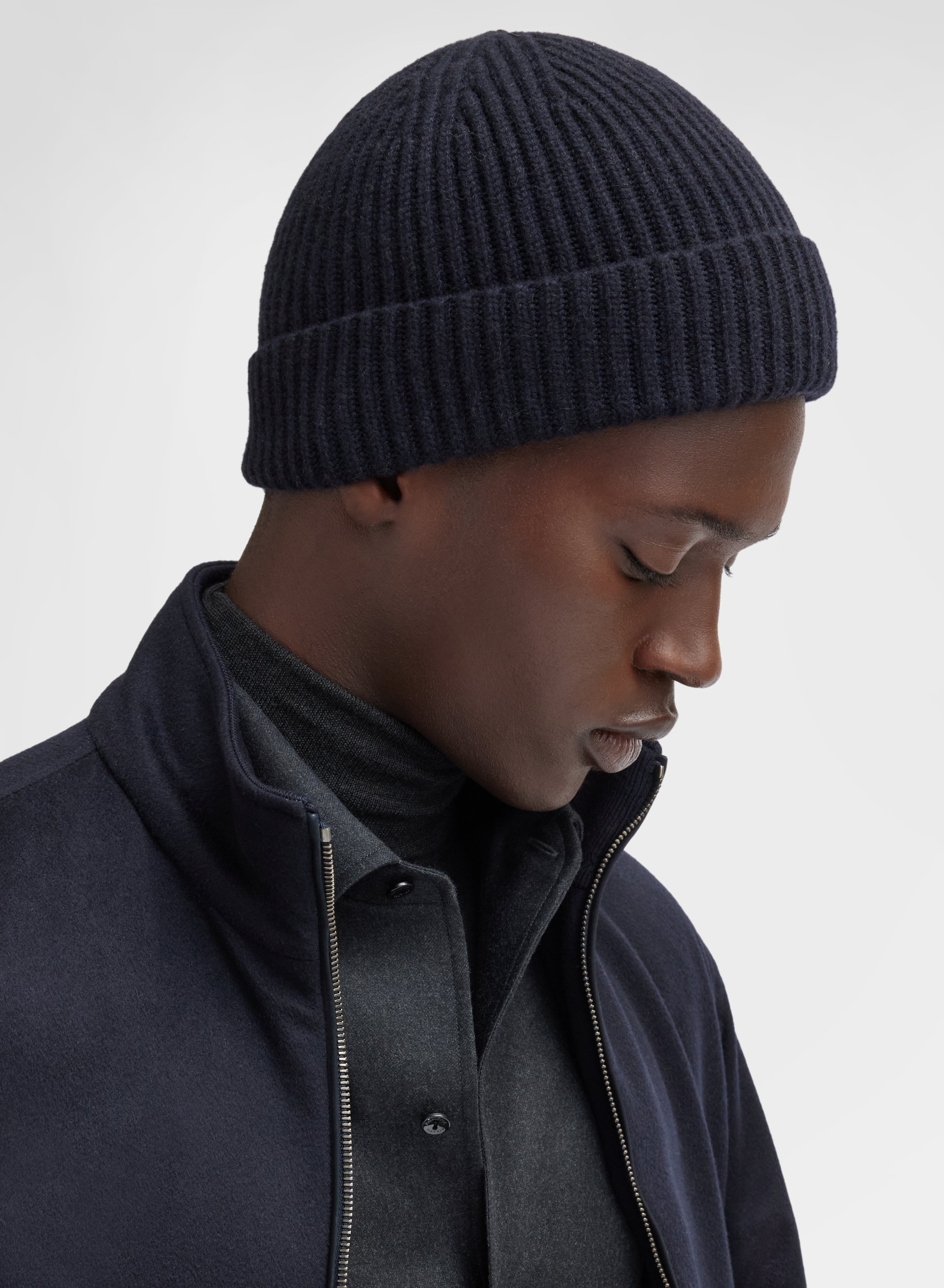 CASHMERE BEANIE NAVY