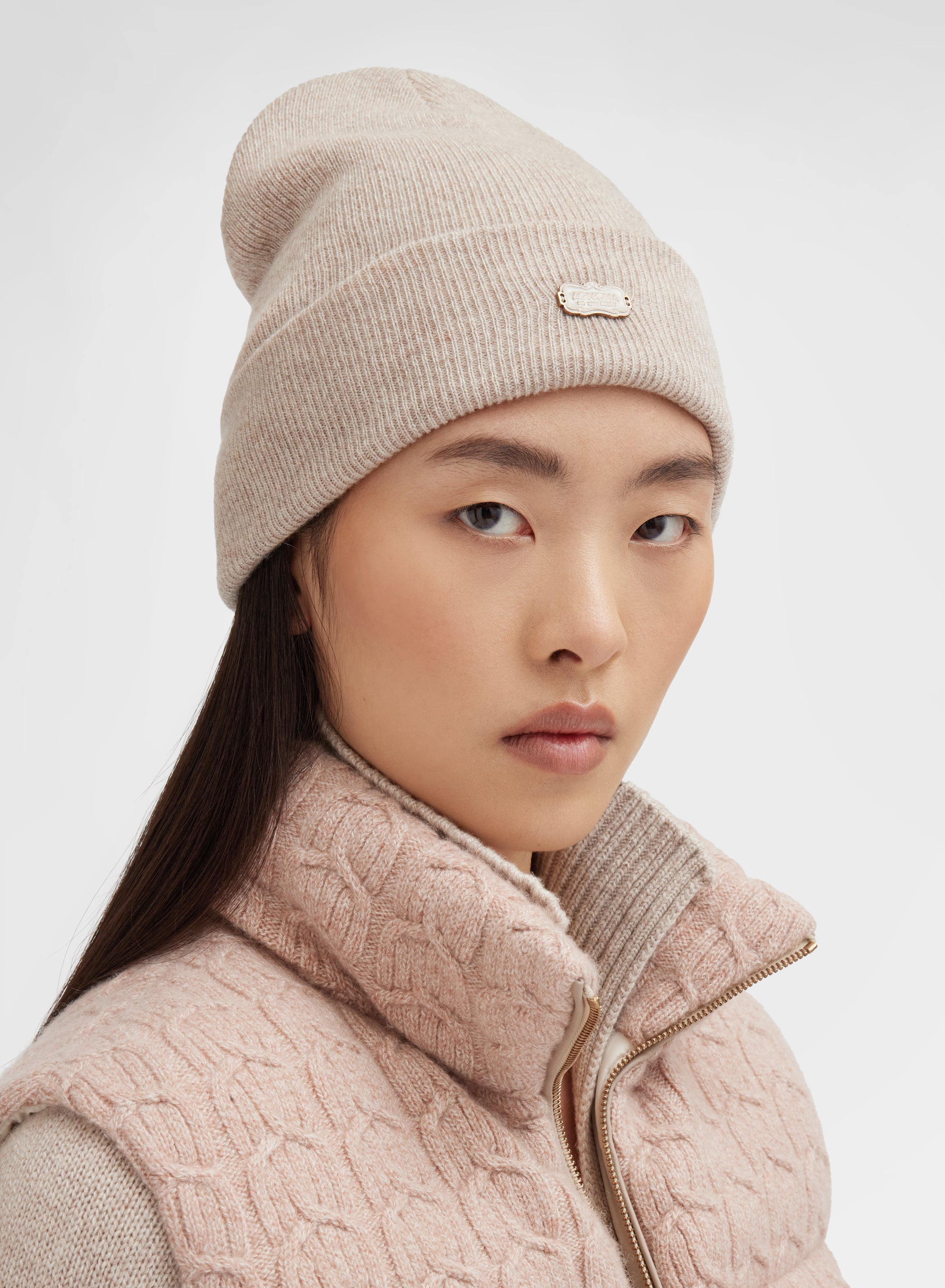 CASHMERE BEANIE ALBINO
