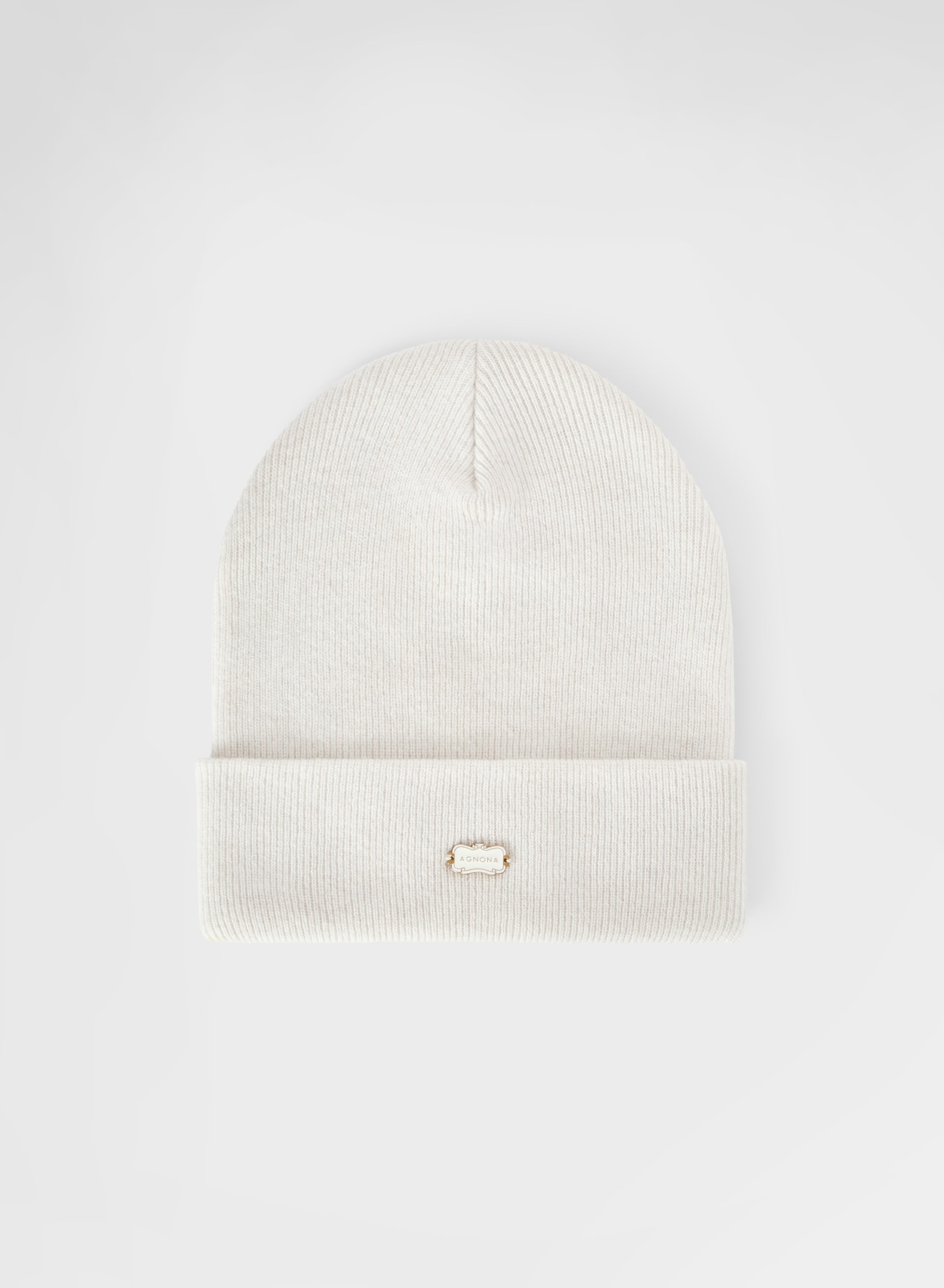 CASHMERE COSTA BEANIE WHITE