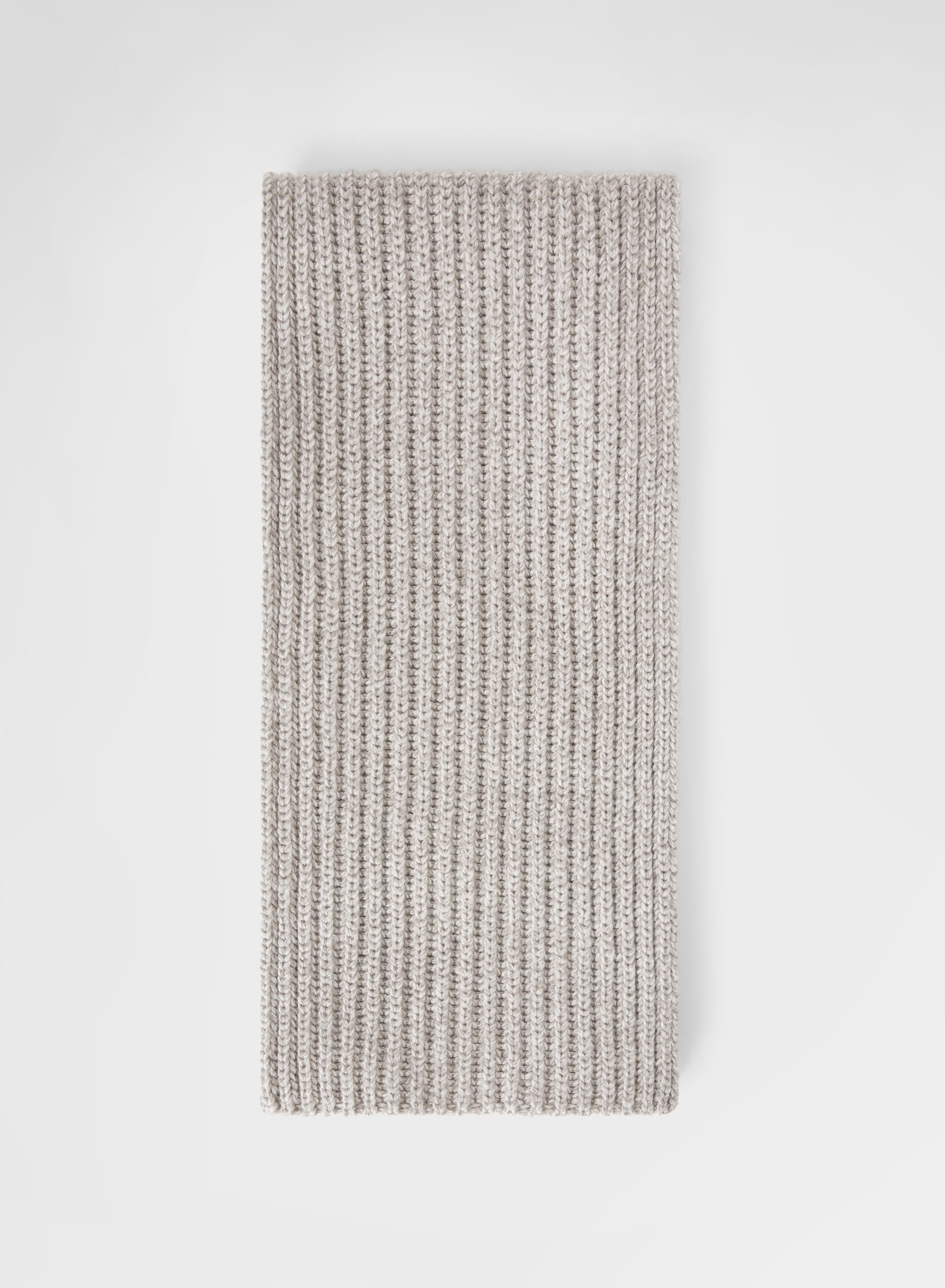CASHMERE MOULINE SCARF MOON