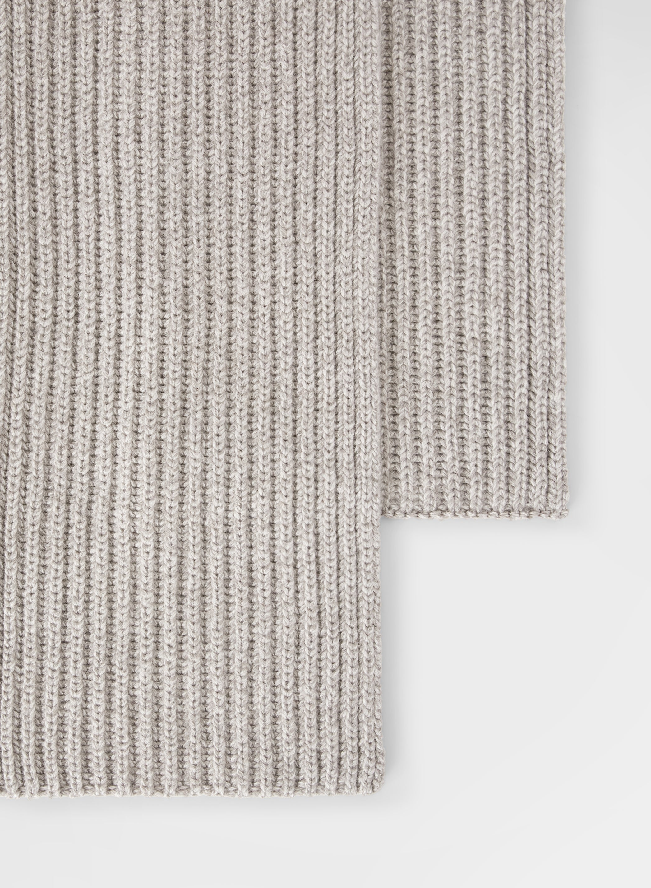 CASHMERE MOULINE SCARF MOON