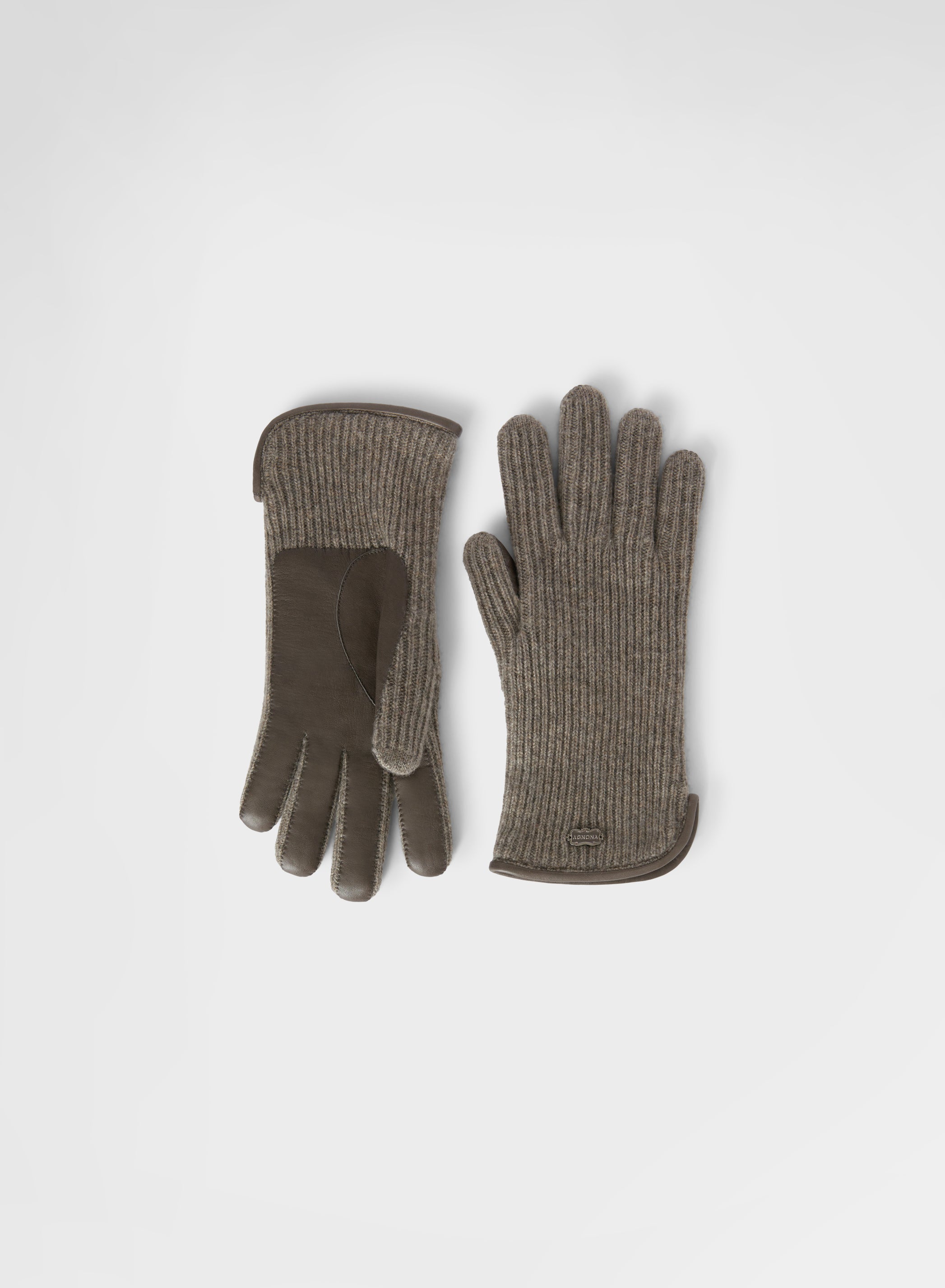 CASHMERE - ENGLISH RIB GLOVES CUMINO