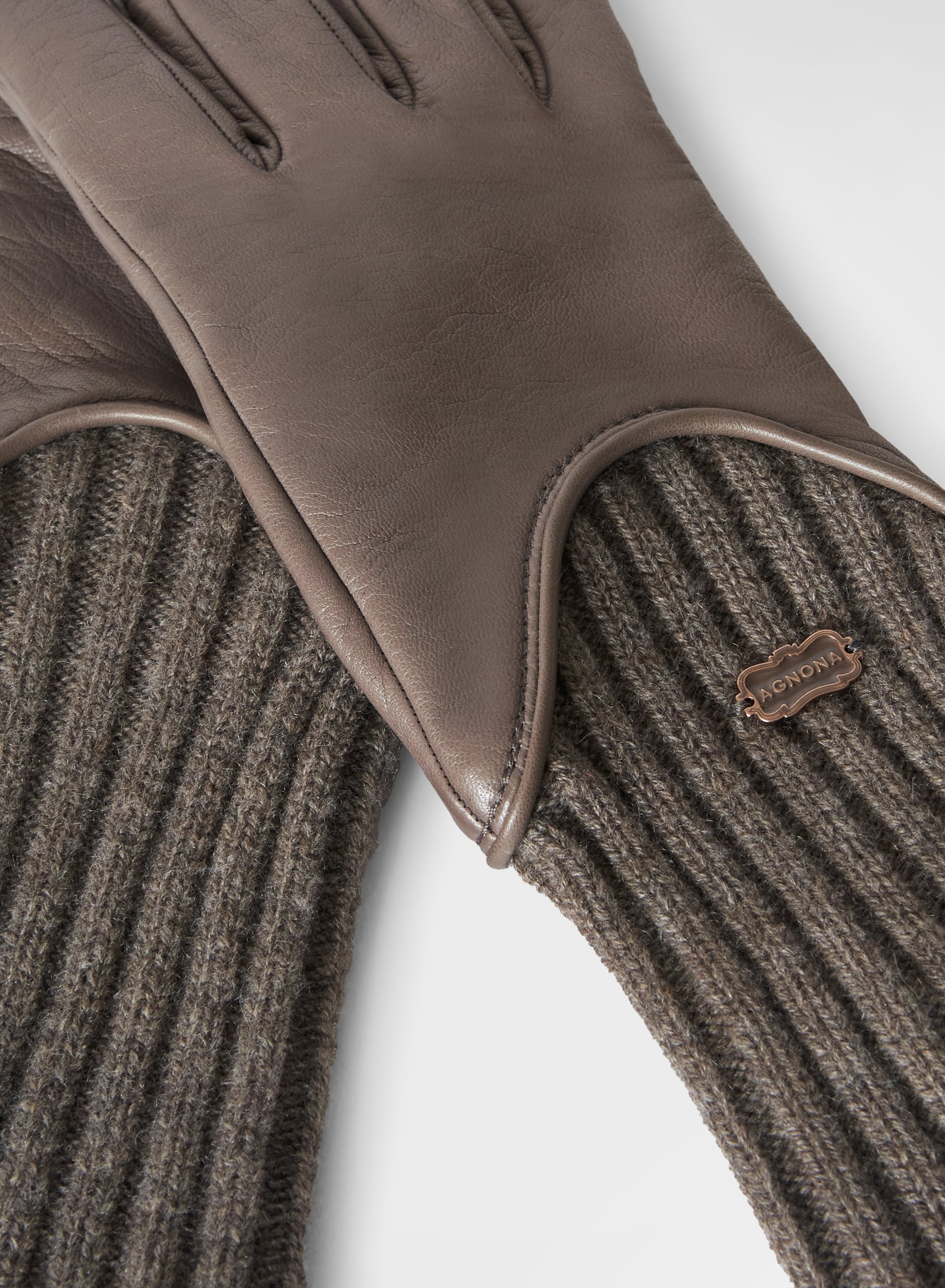 CASHMERE RIB GLOVES CUMINO