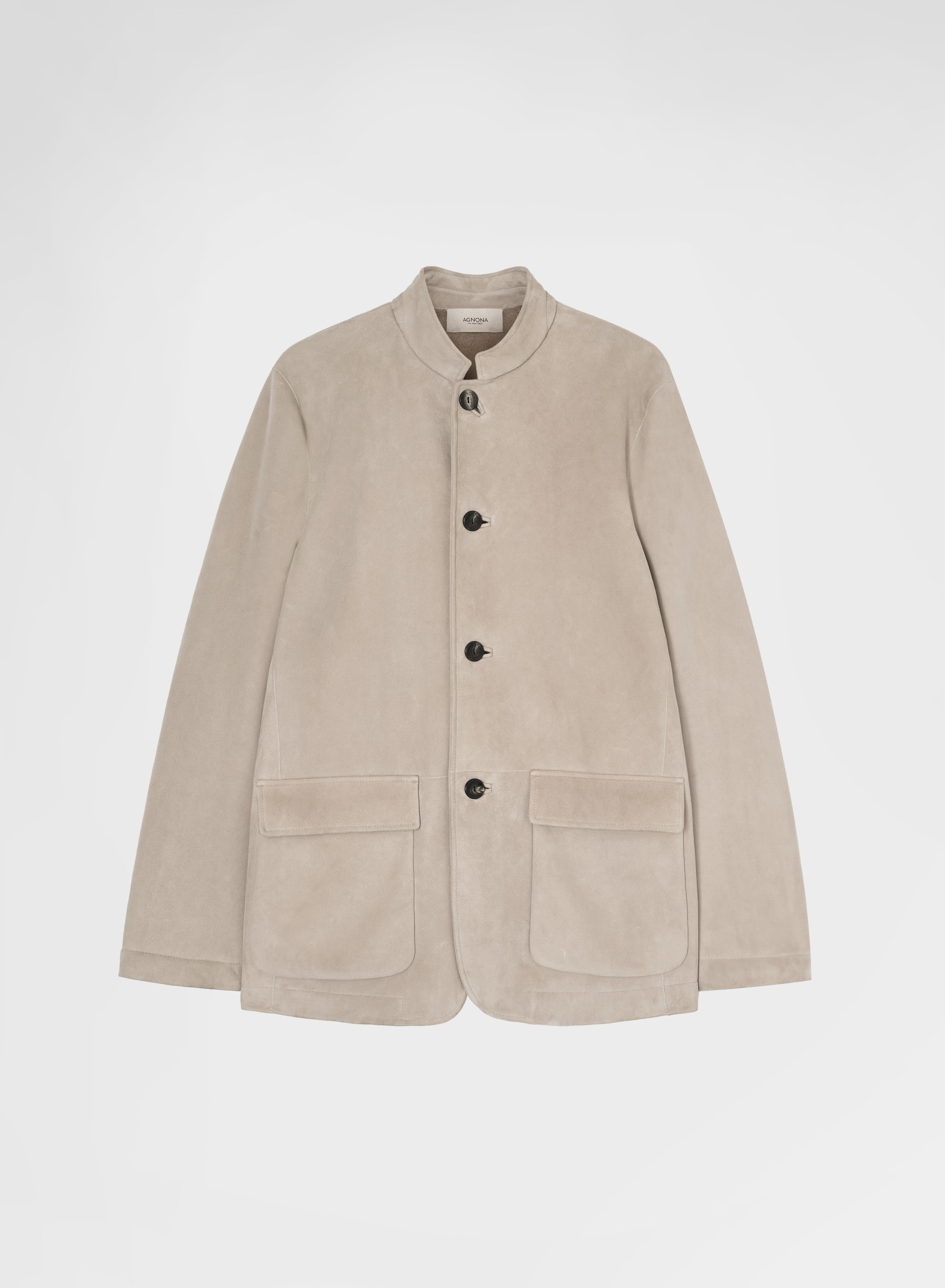 SUEDE SHEARLING JACKET TAUPE