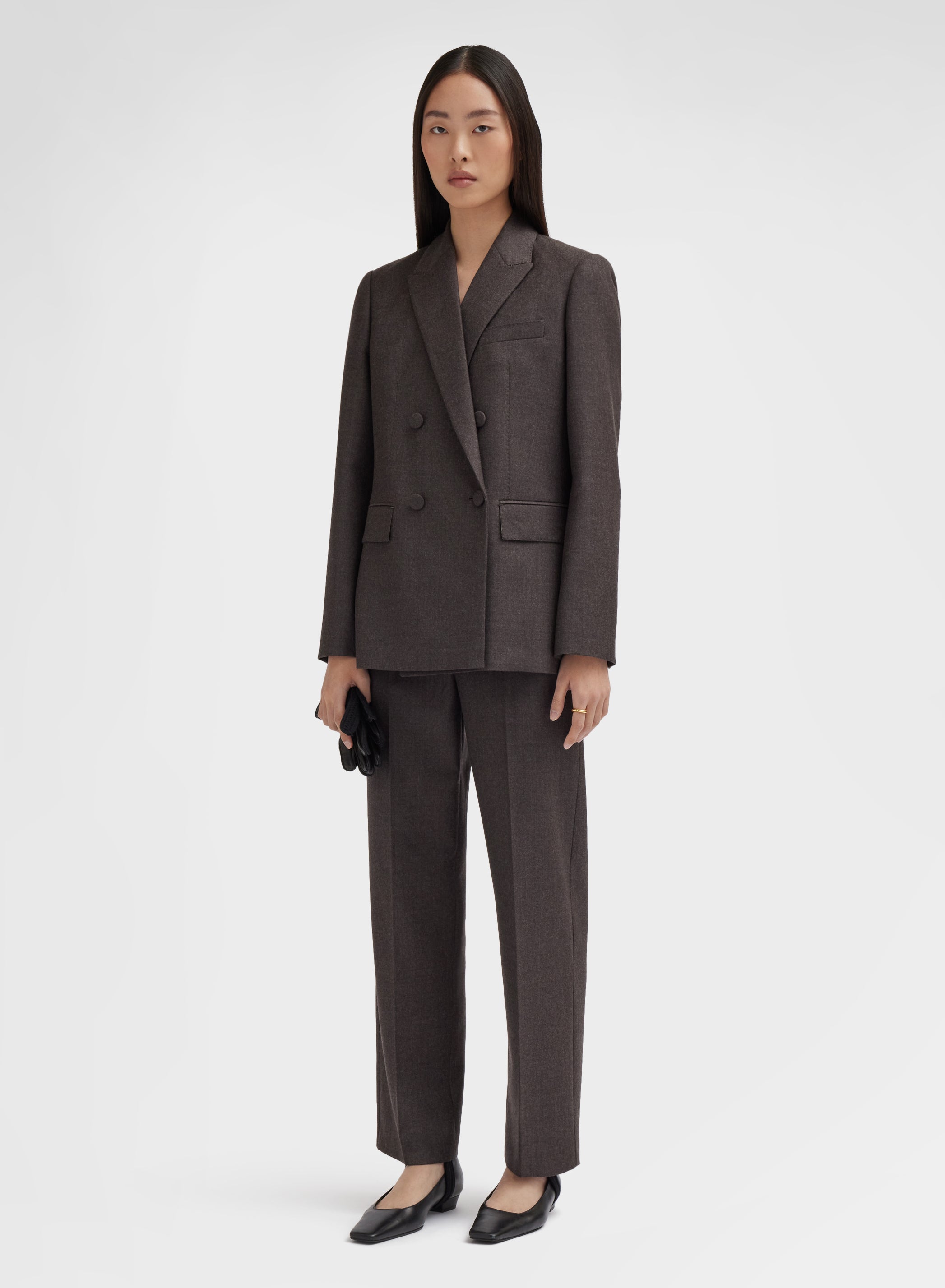 LIGHT WOOL FLANNEL PANTS CUMINO