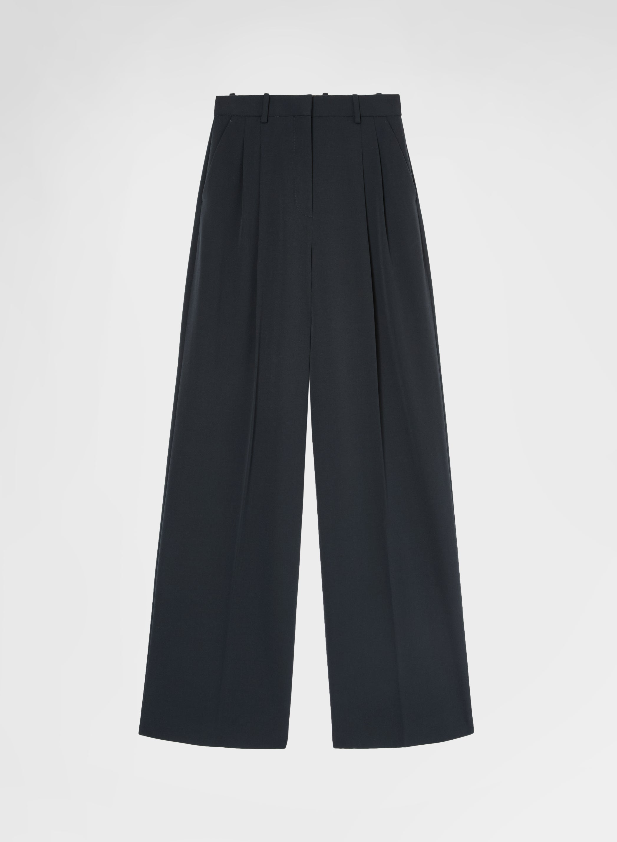 FLUID WOOL PANTS BOTTLE GREEN