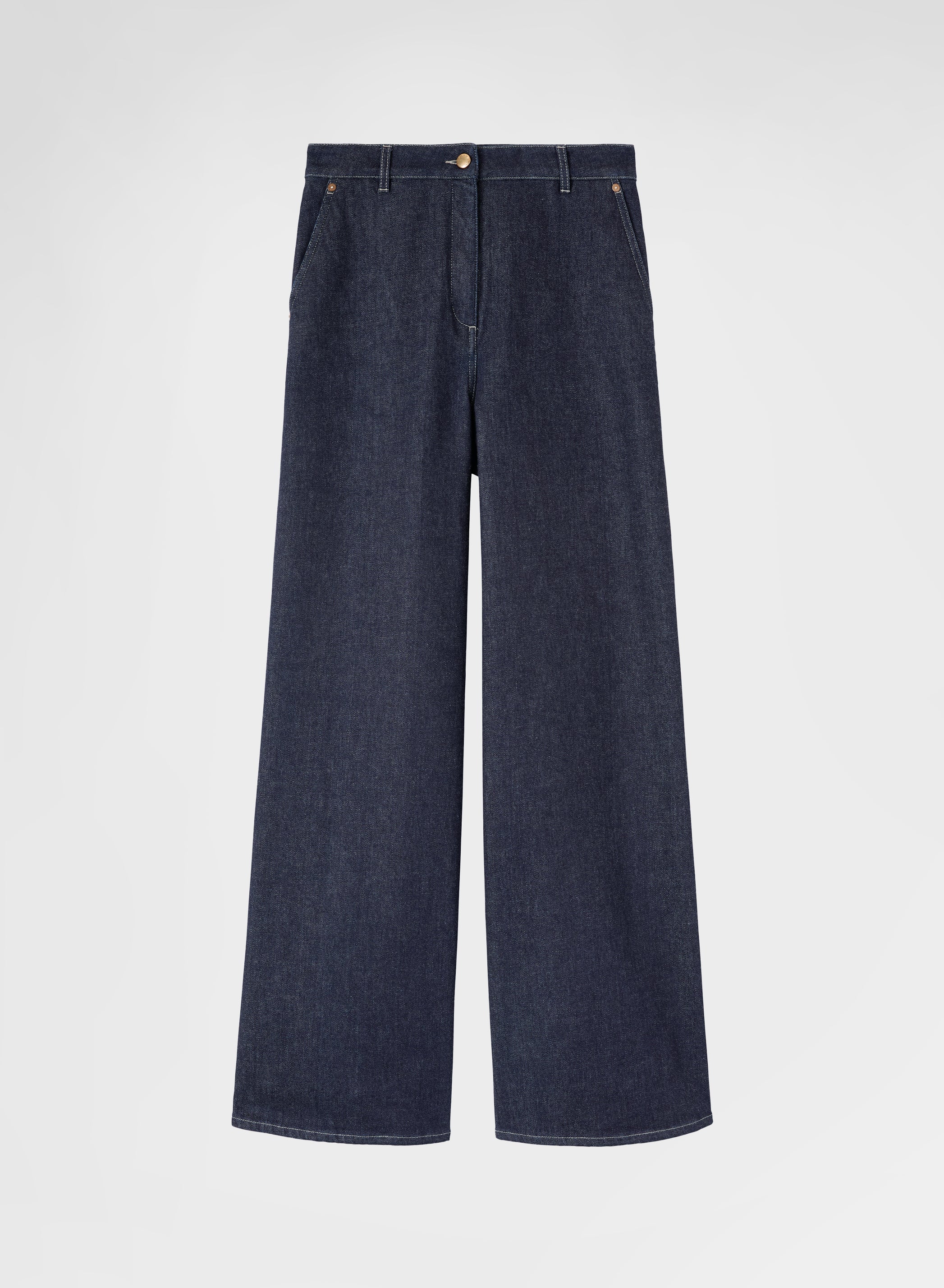 WOMAN COTTON CASHMERE DENIM PANTS NIGHT