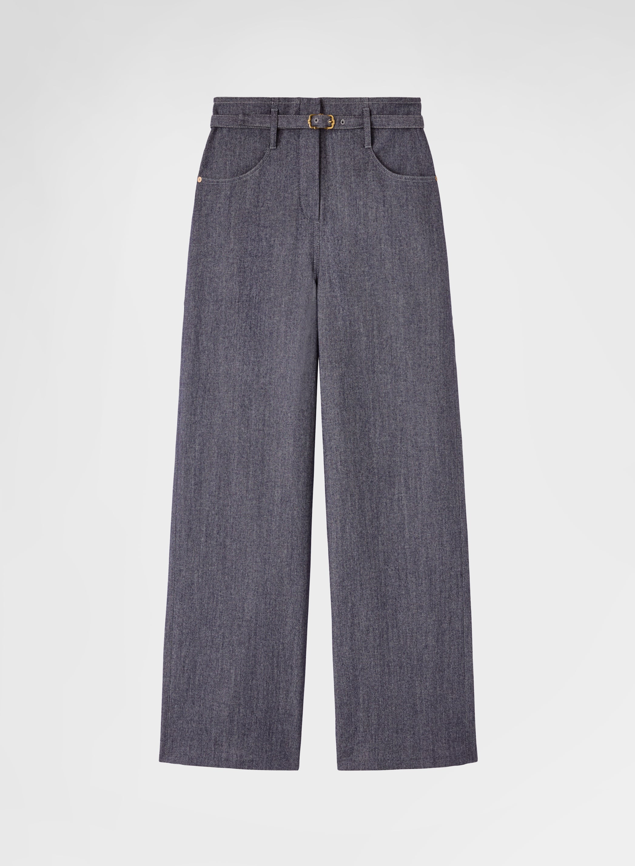 COTTON CASHMERE DENIM PANTS BLUE CHINA