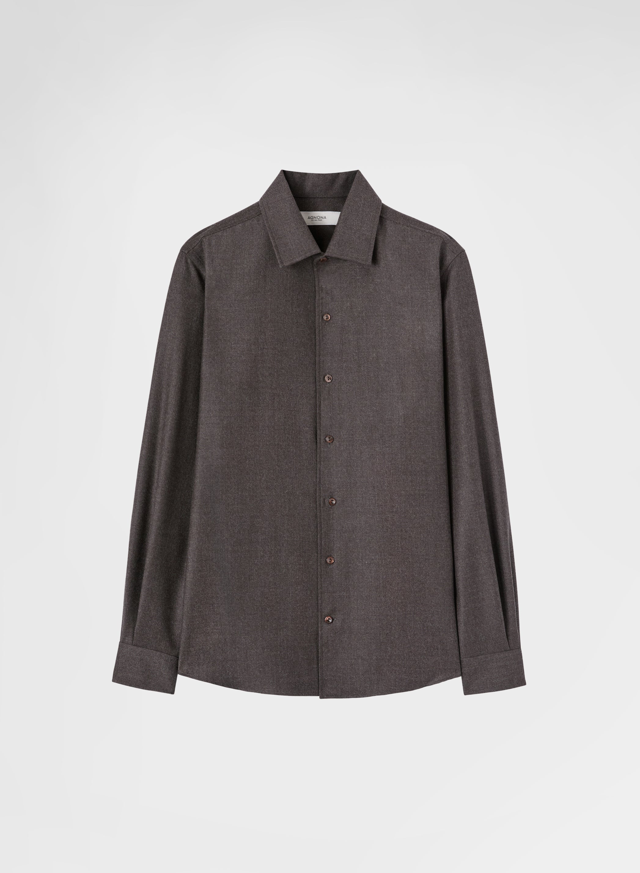 LIGHT WOOL FLANNEL SHIRT CUMINO