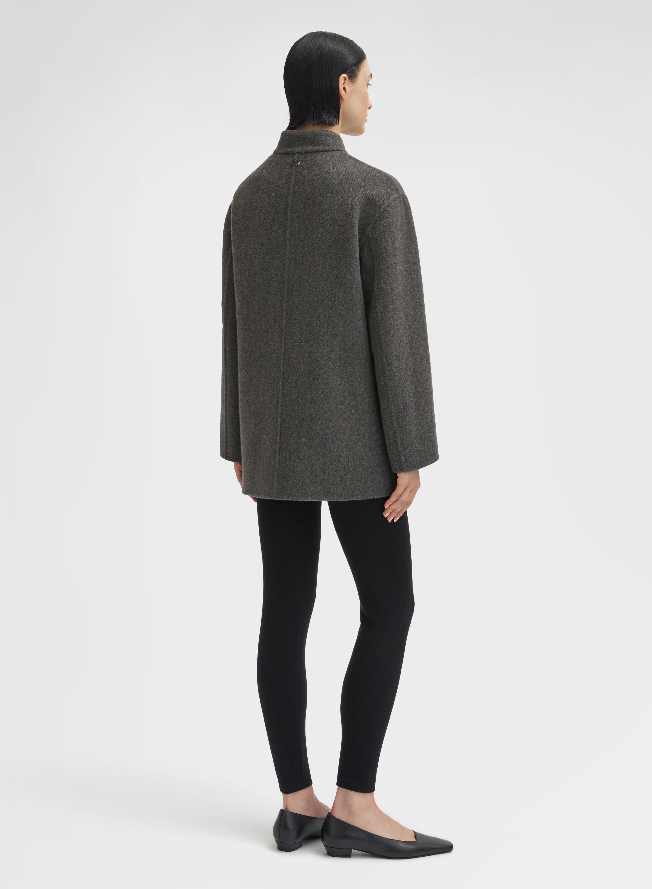 DIAGONAL DOUBLE FACE JACKET CUMINO