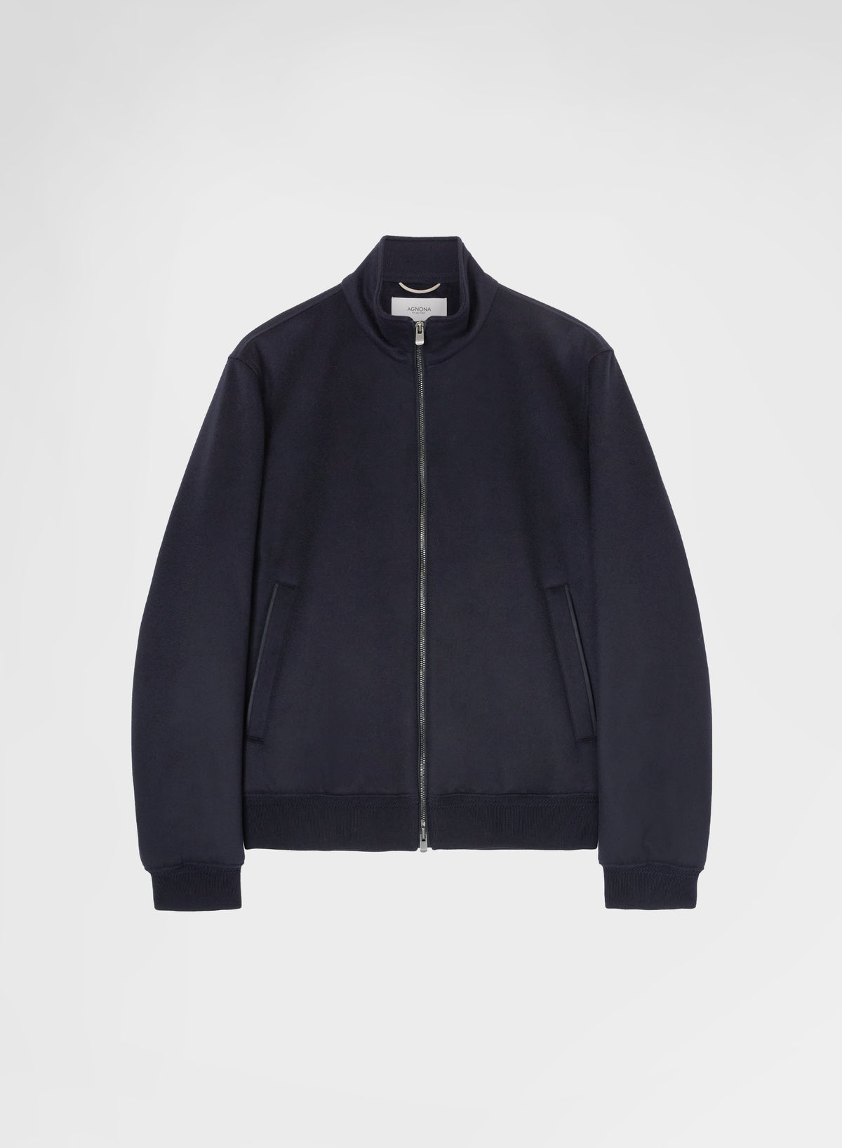 Veste Vintage Agnona En Cachemire - Taille 45 - Bleu Marine - Style Cardigan à Double Boutonnage - Occasion Très Bon état
