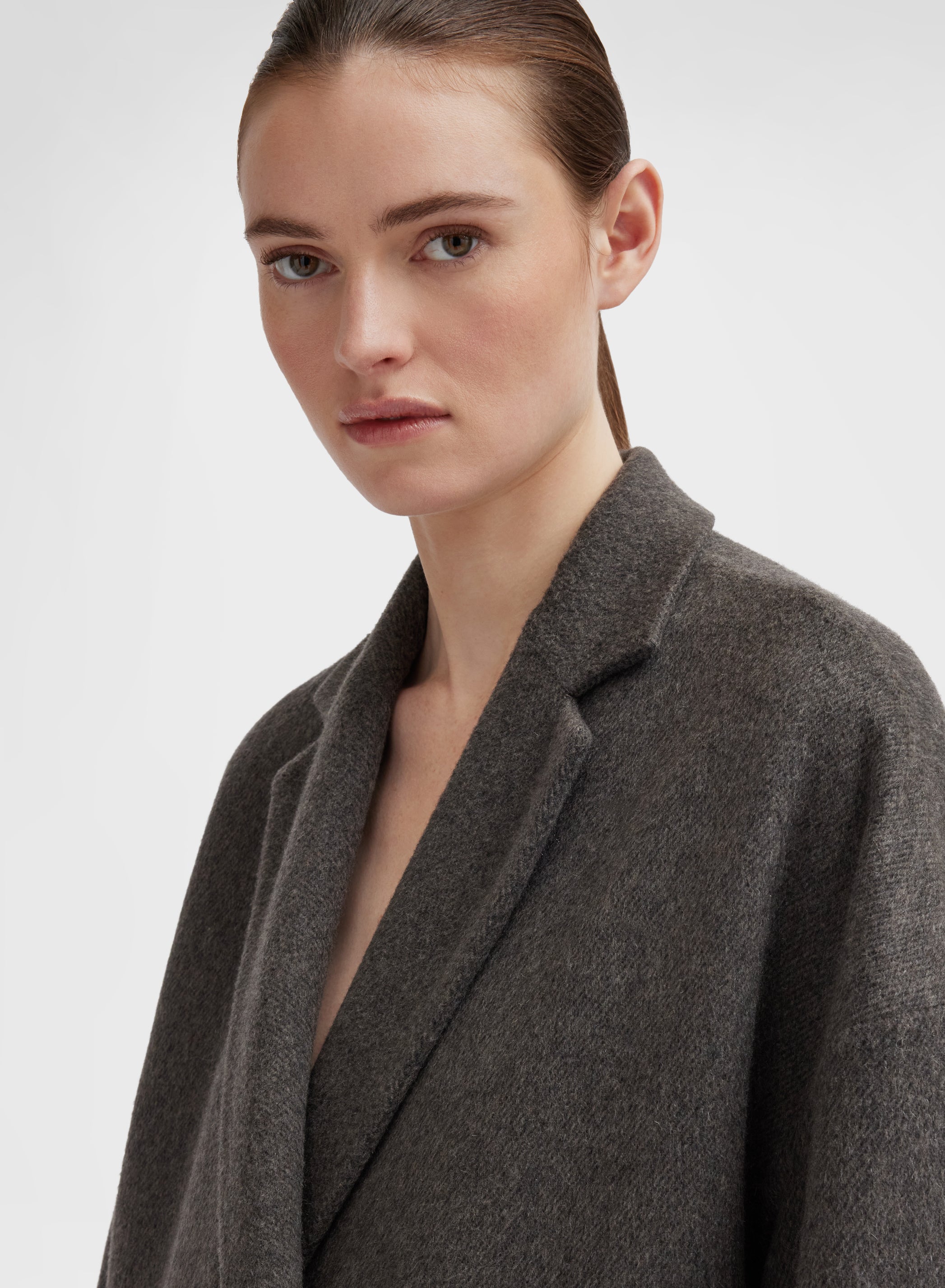 DIAGONAL DOUBLEBREASTED COAT CUMINO